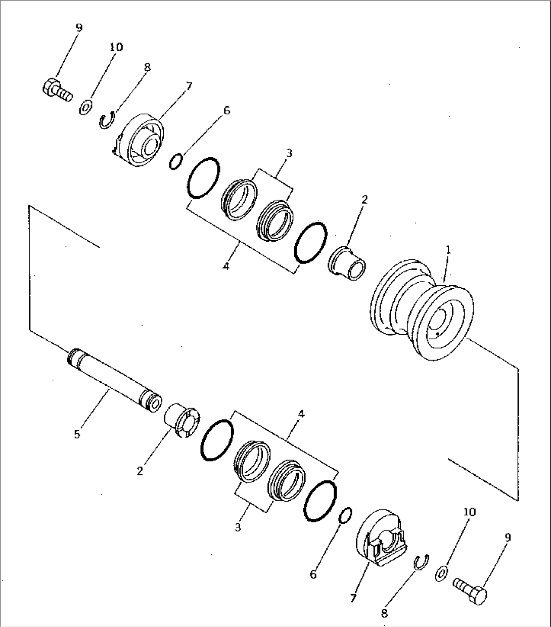 TRACK ROLLER (FOR RUBBER SHOE)(#18001-26422)