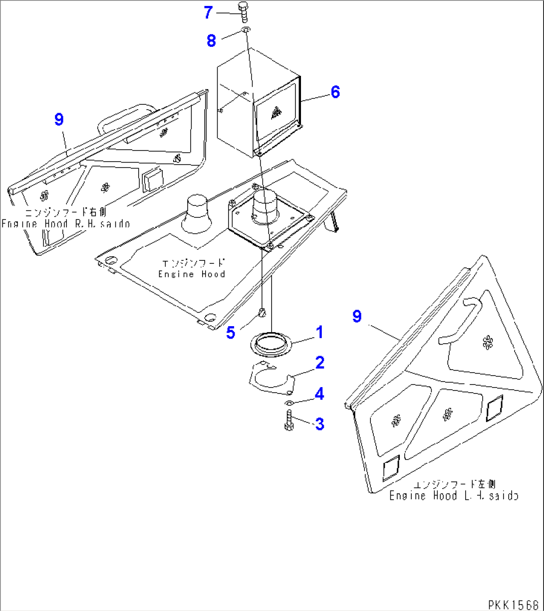 BOOT MOUNT (WITH TURBOCHARGER) (WITH ROPS SWEEP)