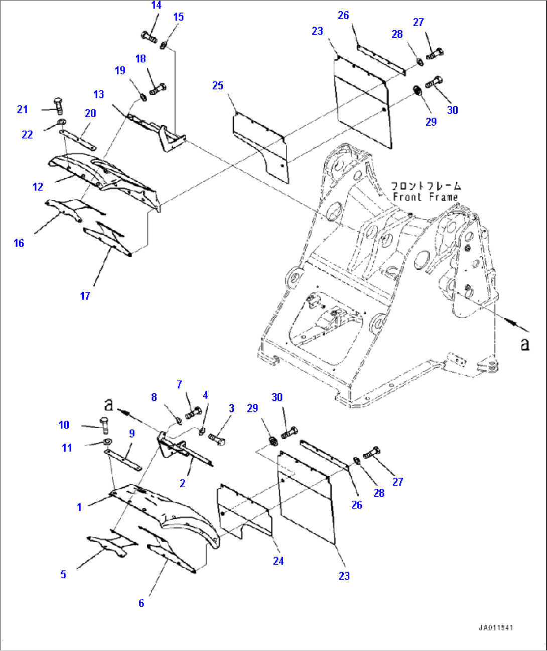 M4210-002001 FRONT FENDER WITH MUDGUARD