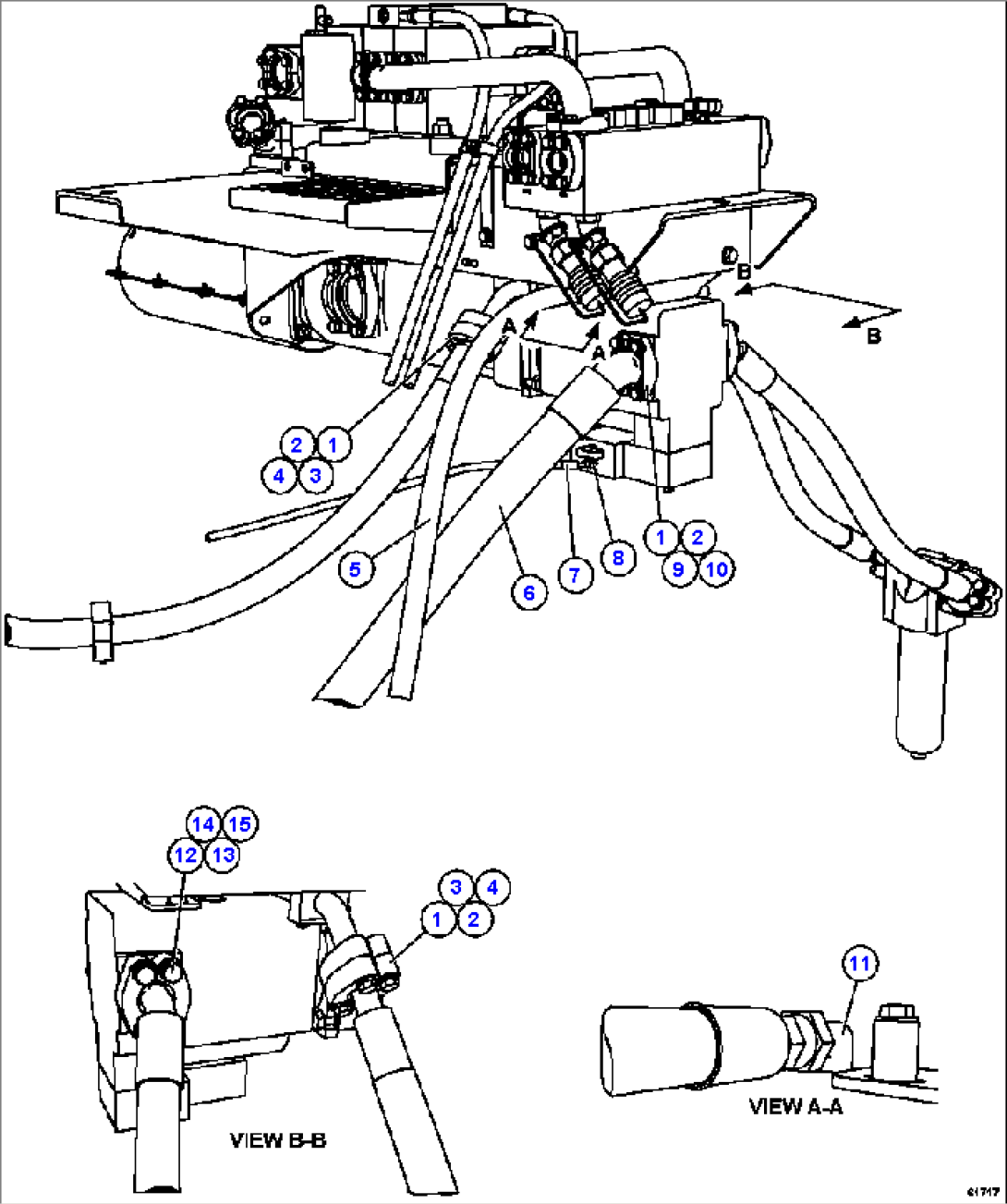 PUMP MODULE - STEERING PUMP PIPING