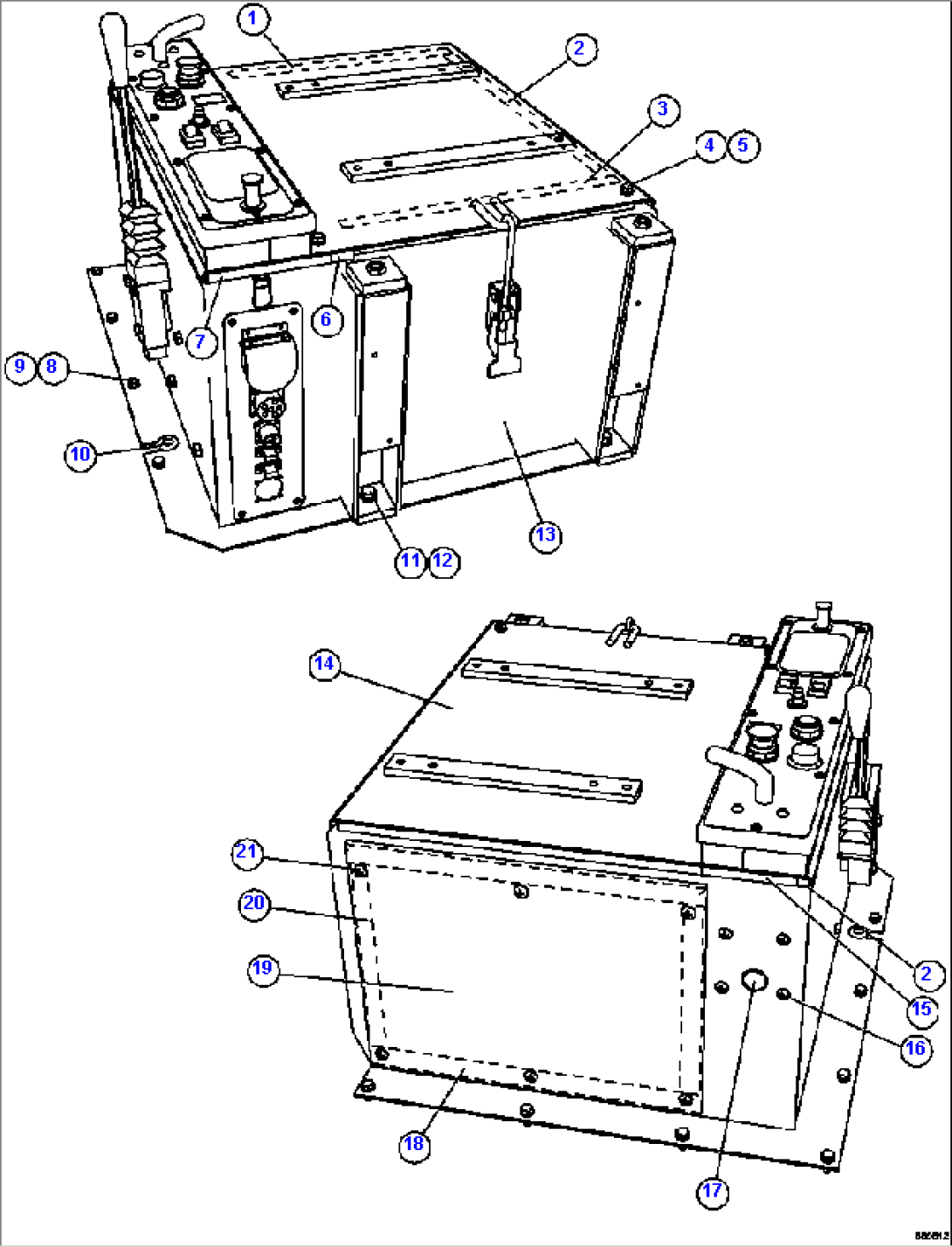 CAB INTERFACE COMPARTMENT 1/4
