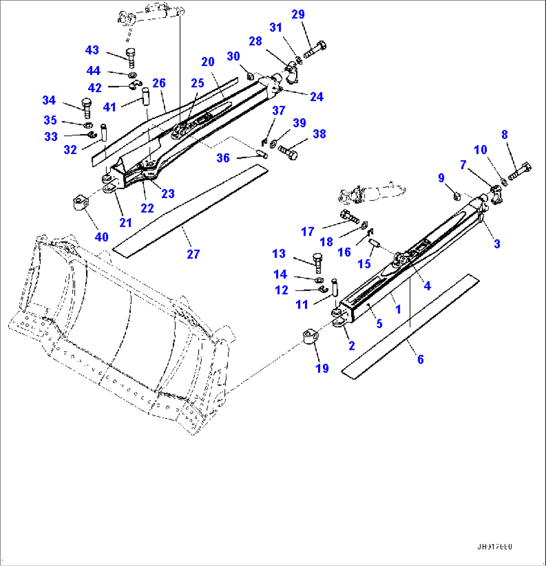 Dozer Frame, Frame (#100040-)