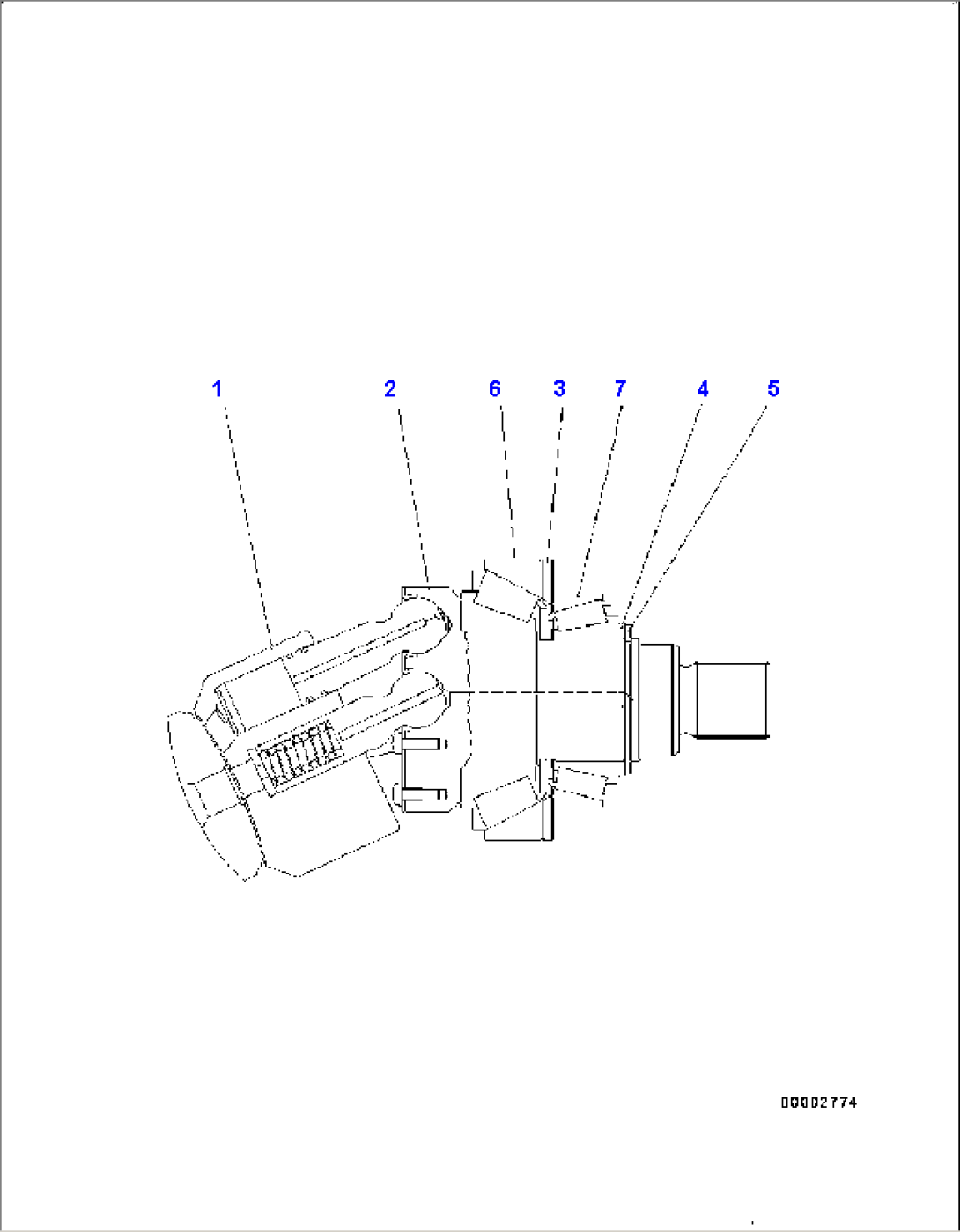 Hydrostatic Transmission (HST) Pump and Motor, Inner Parts, Motor 2 (2/7)