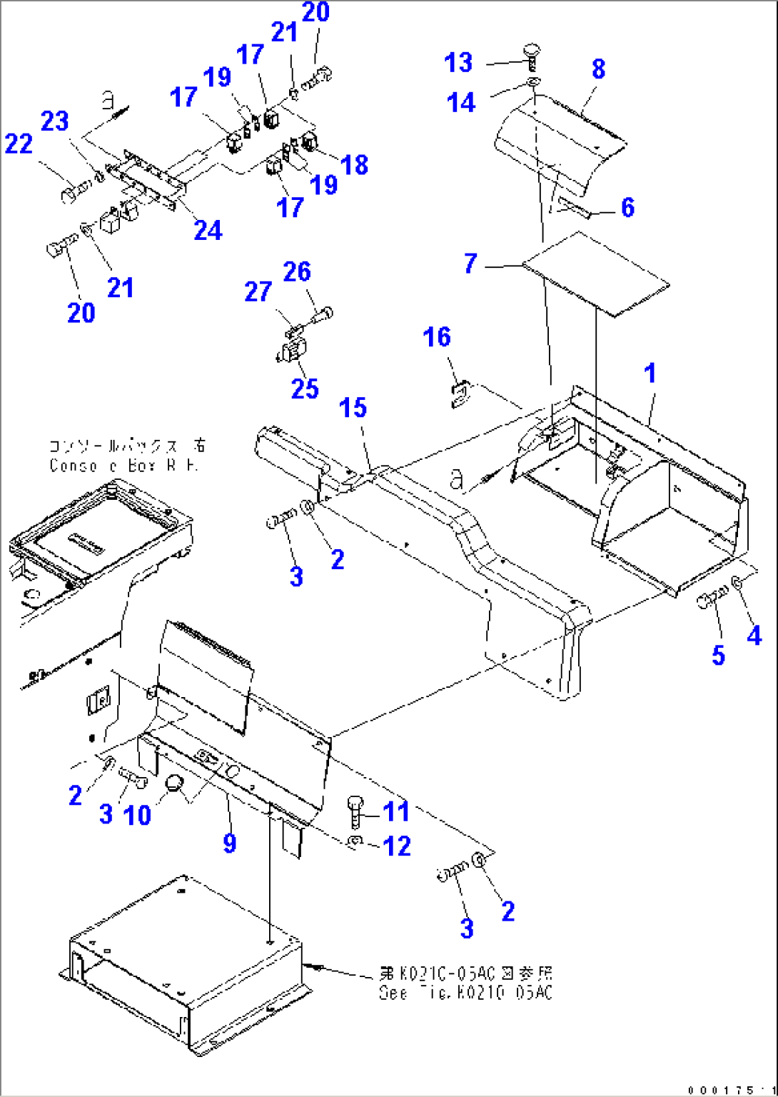 FLOOR (COOL AND HEAT BOX) (AIR CONDITIONER LESS) (FOR EXCEPT JAPAN)