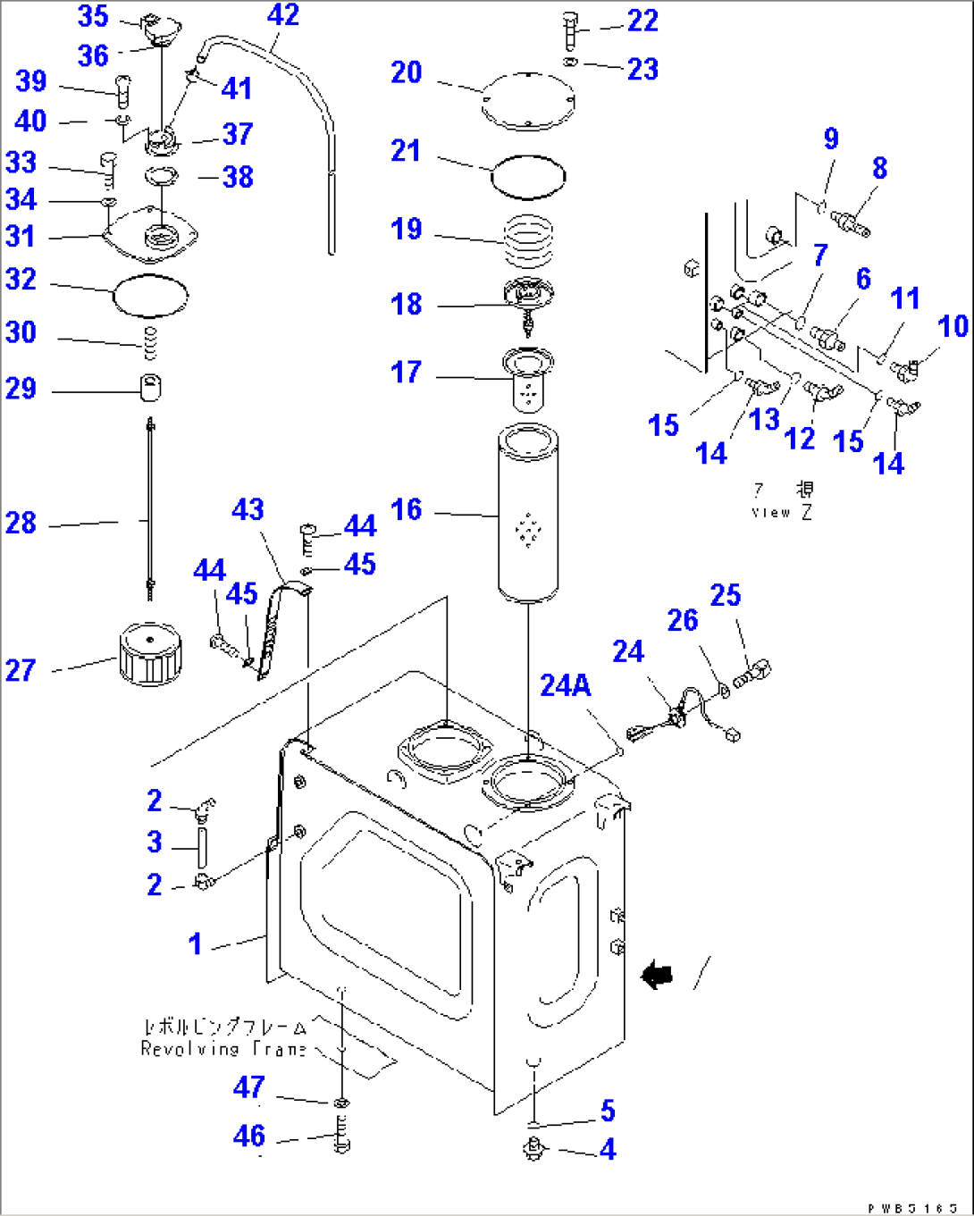 HYDRAULIC TANK (WITH SENSOR)(#94999-96513)