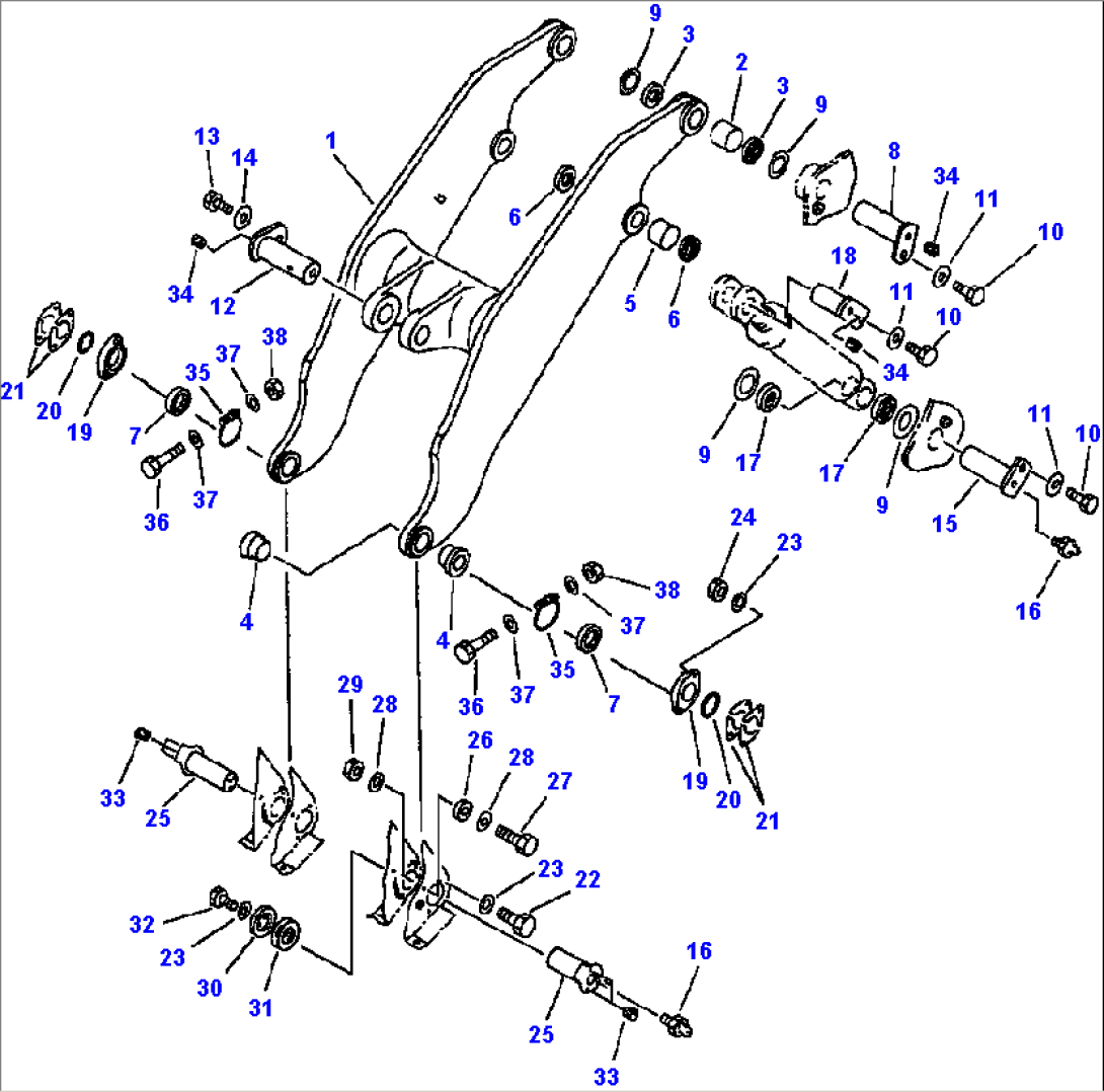 LIFT ARM FOR MACHINE WITH HIGH LIFT BOOM