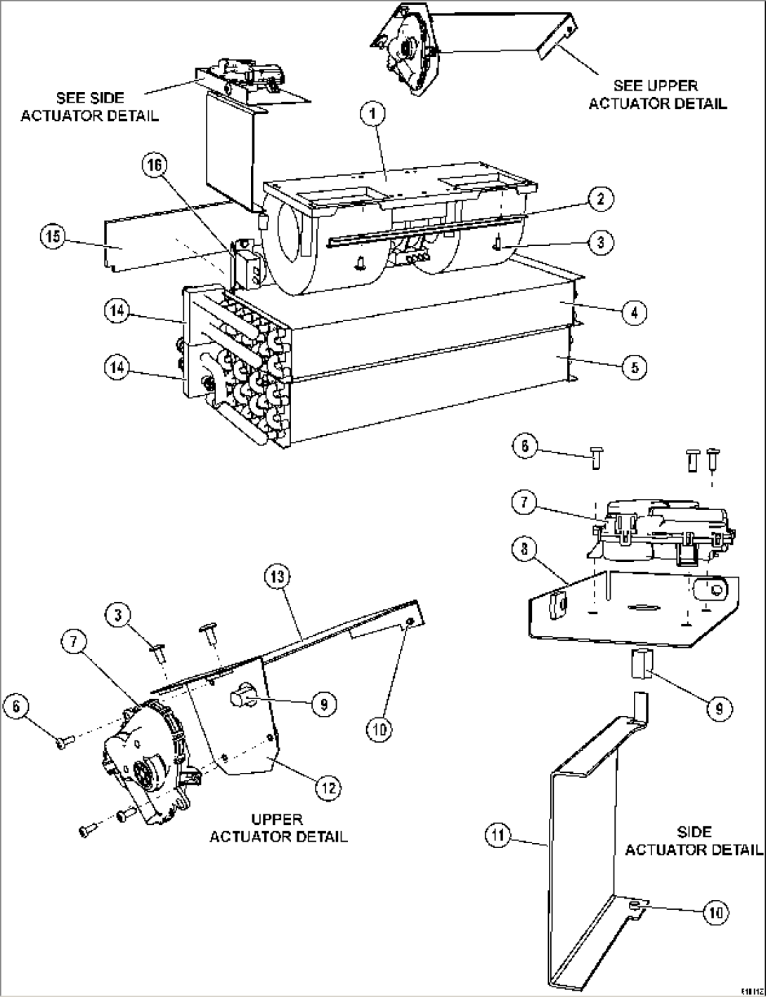 Cab, Inner Parts, Heater Unit (1/2) (#80138-)
