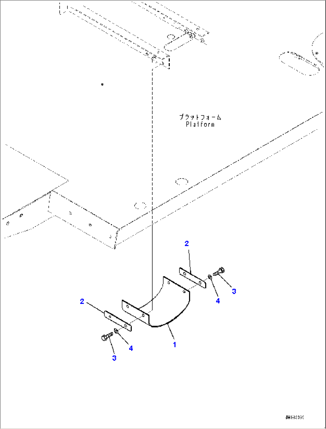Platform R.H., Mudguard (#80229-)