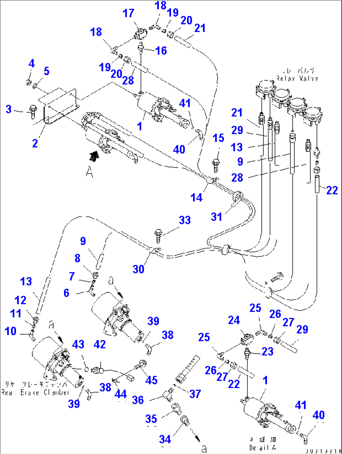 PLATFORM (FRONT BRAKE CHAMBER RELATED PARTS)(#1601-)