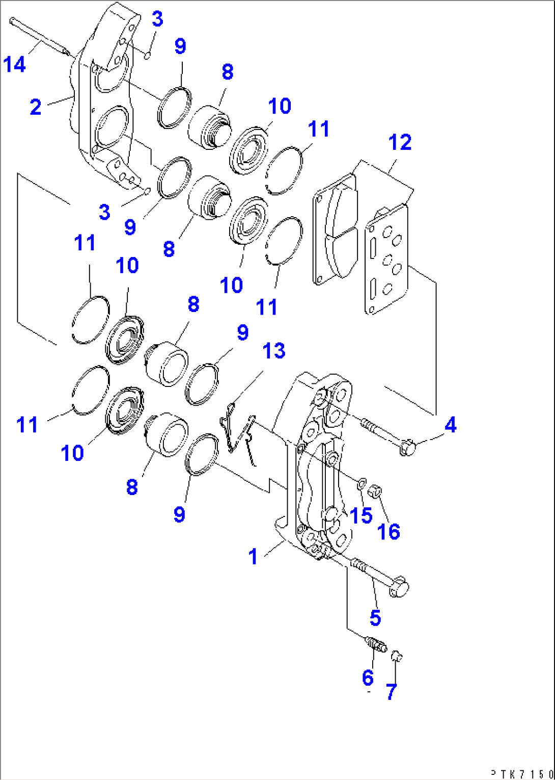 FRONT DRIVE (BRAKE CALIPER) (R.H.)(#1201-)