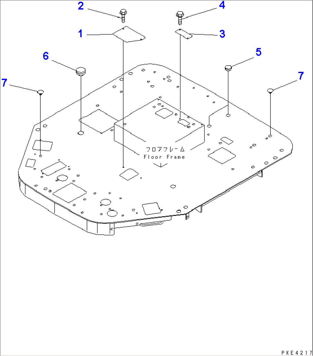 FLOOR (RELATED PARTS) (WITH HEATER)(#11258-12000)