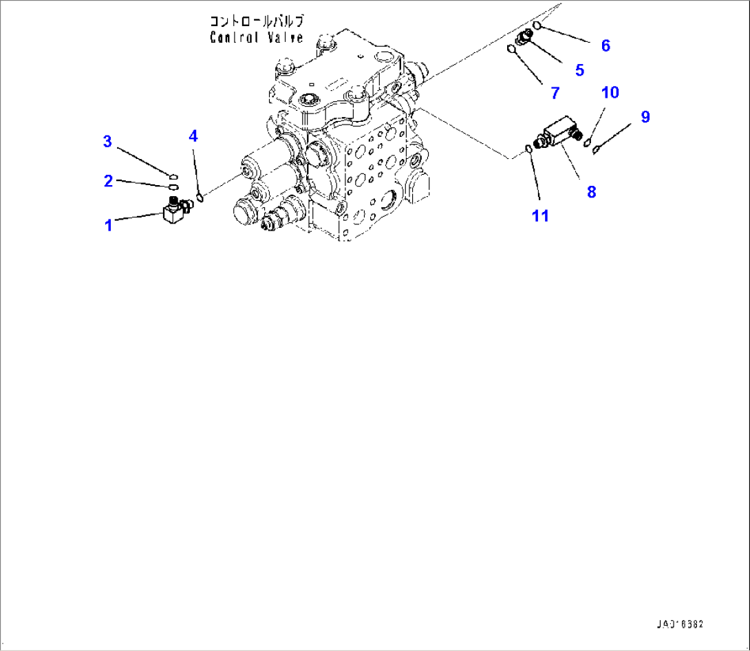 Steering Oil Piping, Control Valve Related Parts (#10001-)