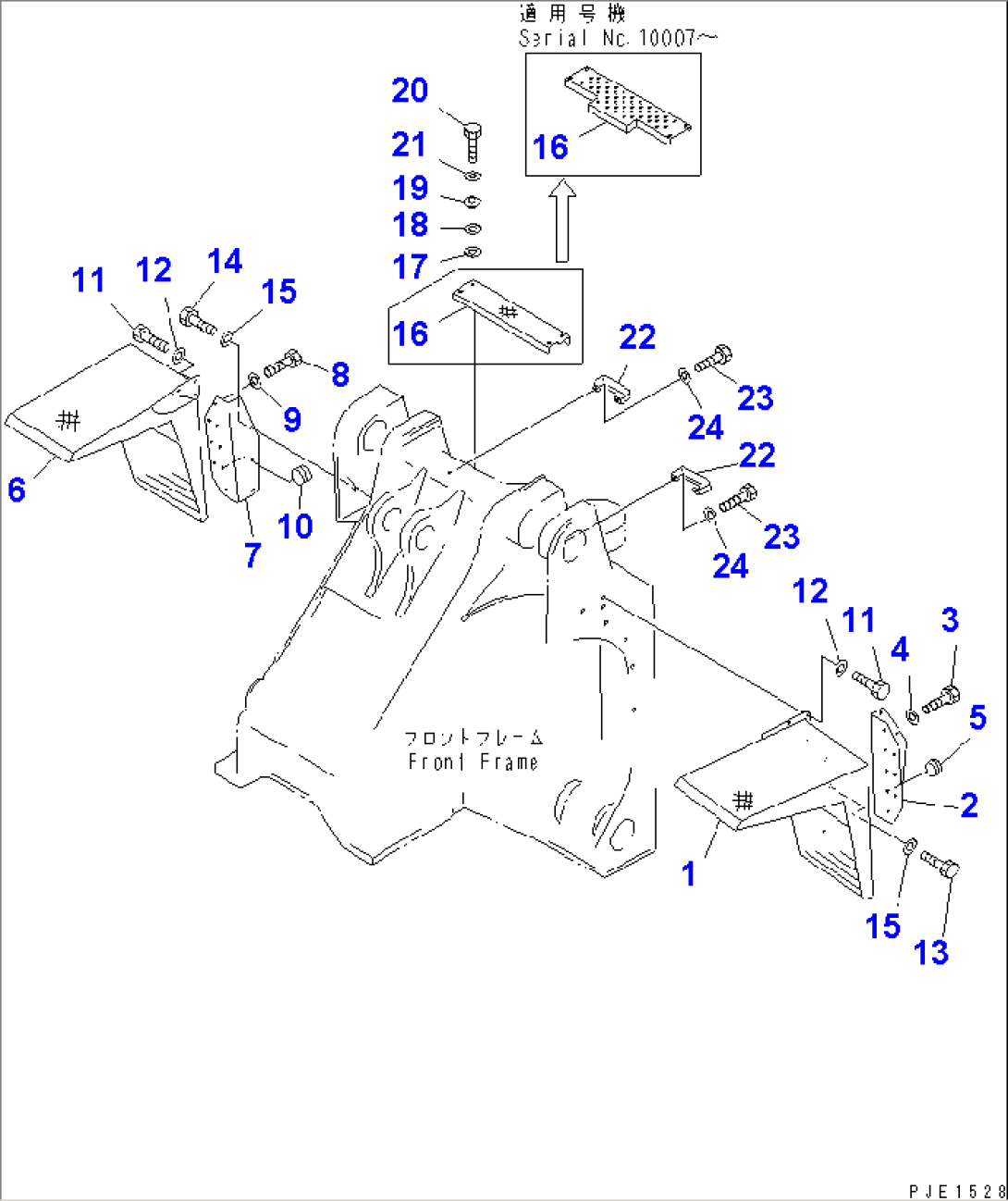 FRONT FENDER AND STEP