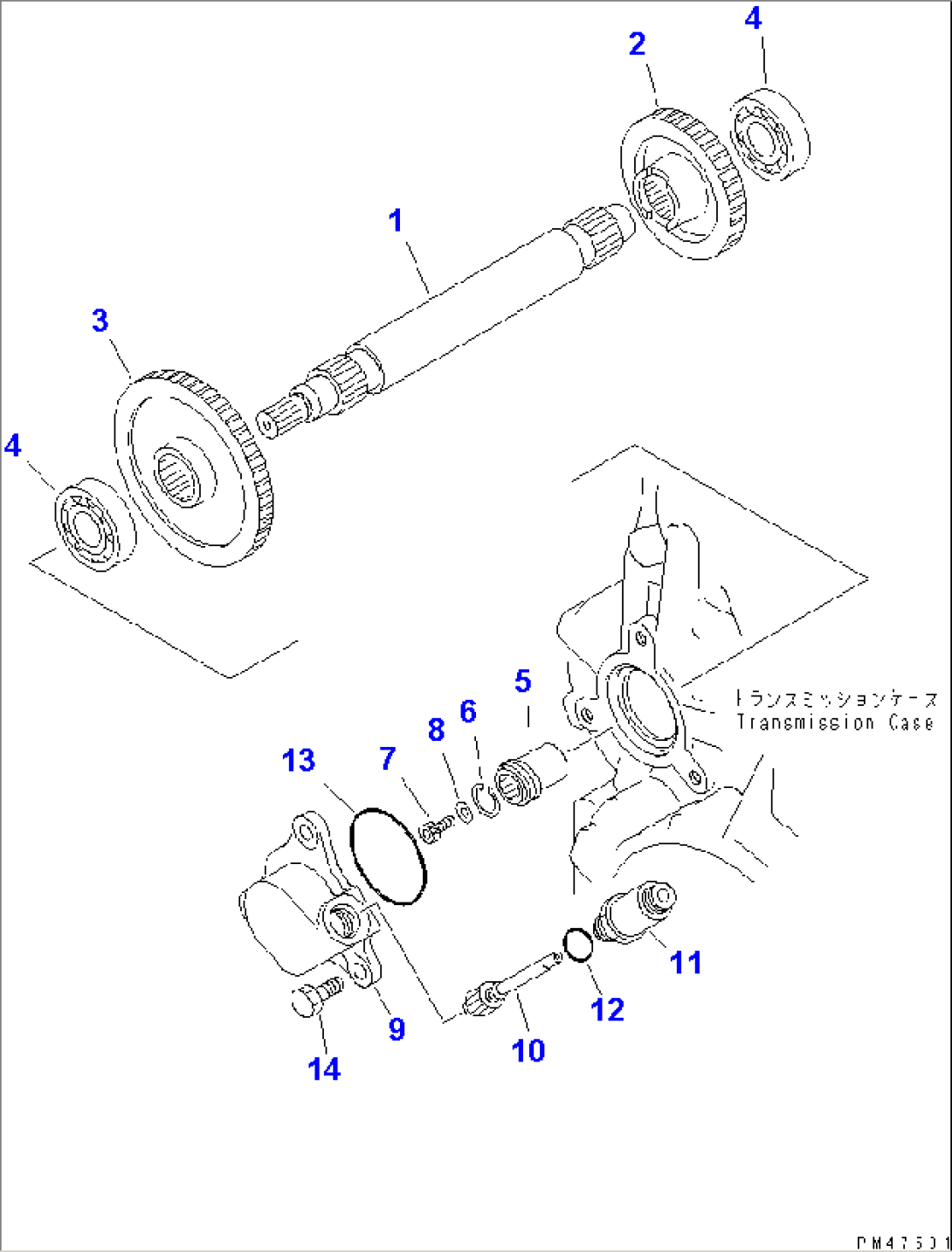 TRANSMISSION (3RD AND 4TH GEAR)(#60001-)