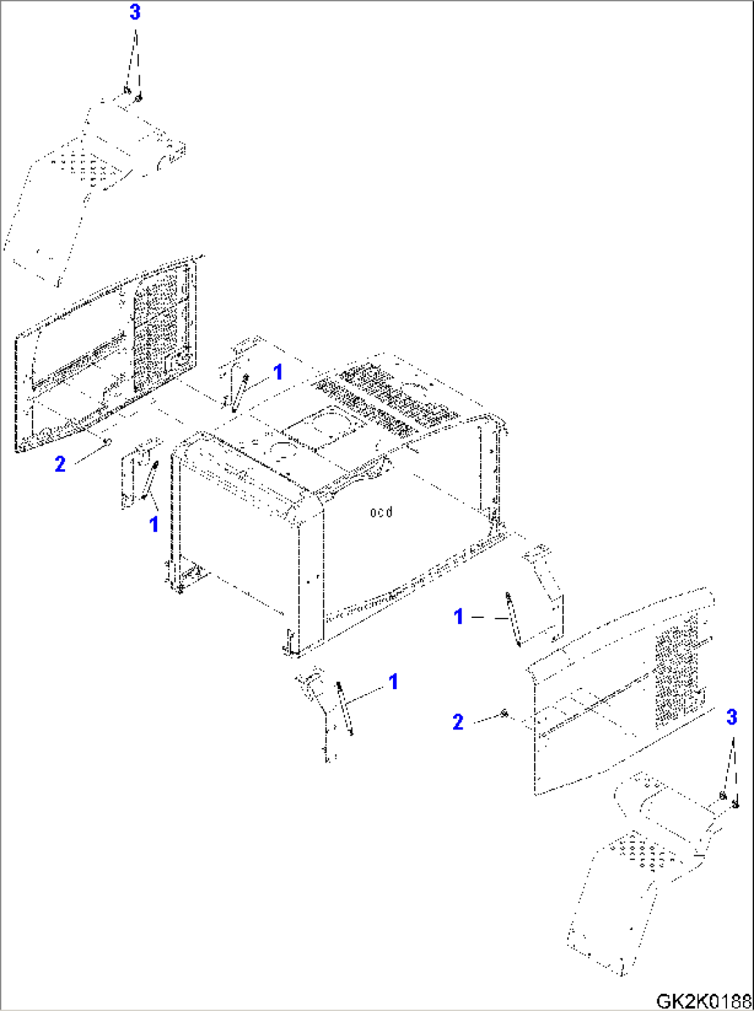 REAR FENDER (RELATED PARTS) (WITHOUT REAR FULL FENDER)