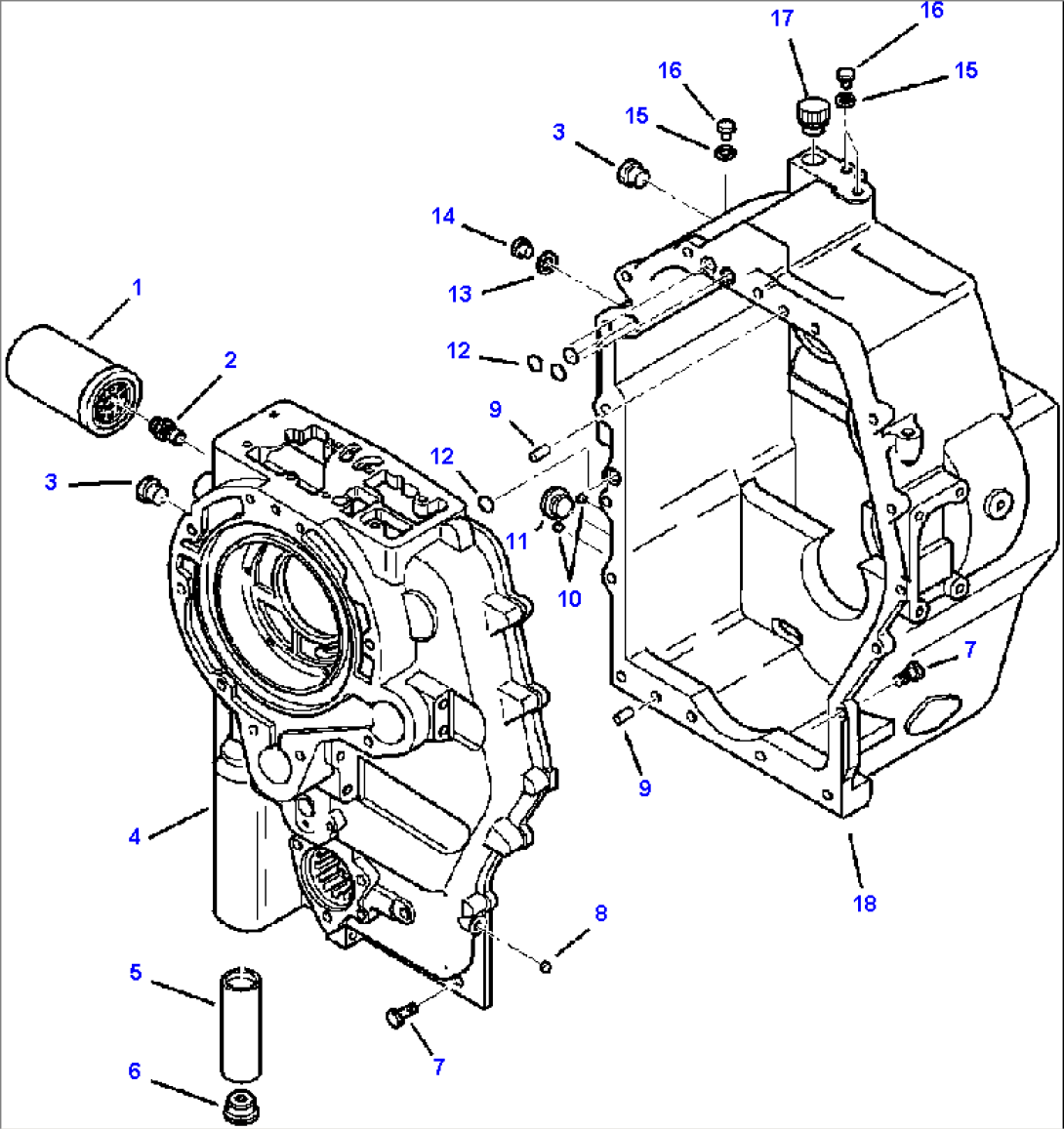FIG. F3300-11A1 TRANSMISSION - HOUSINGS AND FILTERING