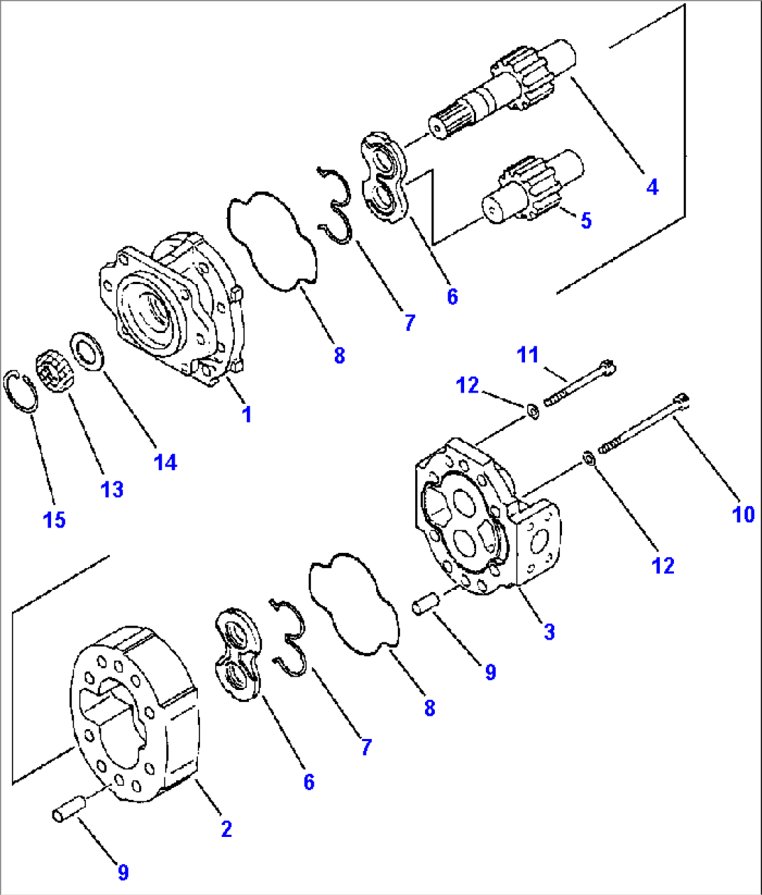 TRANSMISSION - HYD PUMP (705-22-44020)