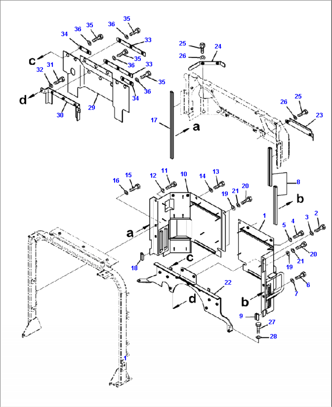 M4100-04A1 HOOD REAR BAFFLES