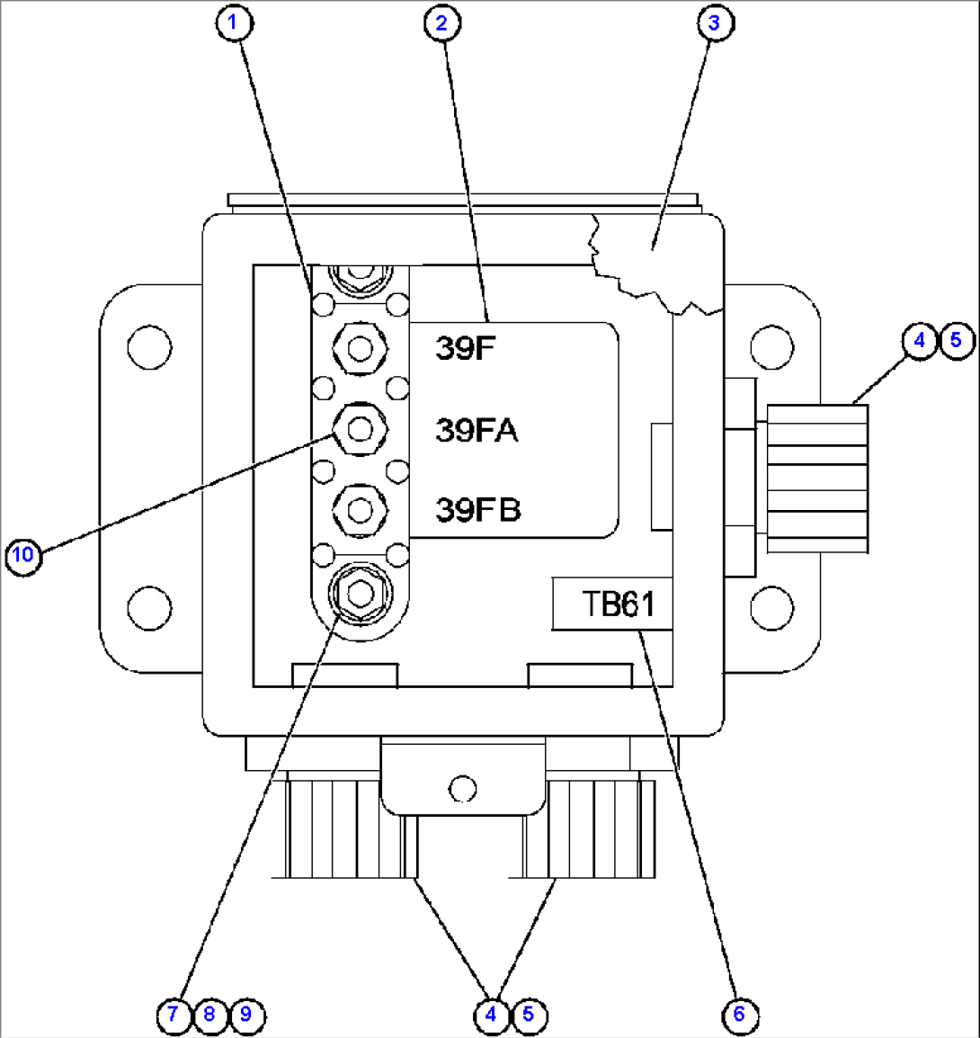 JUNCTION BOX ASSEMBLY - REAR (EK1719)