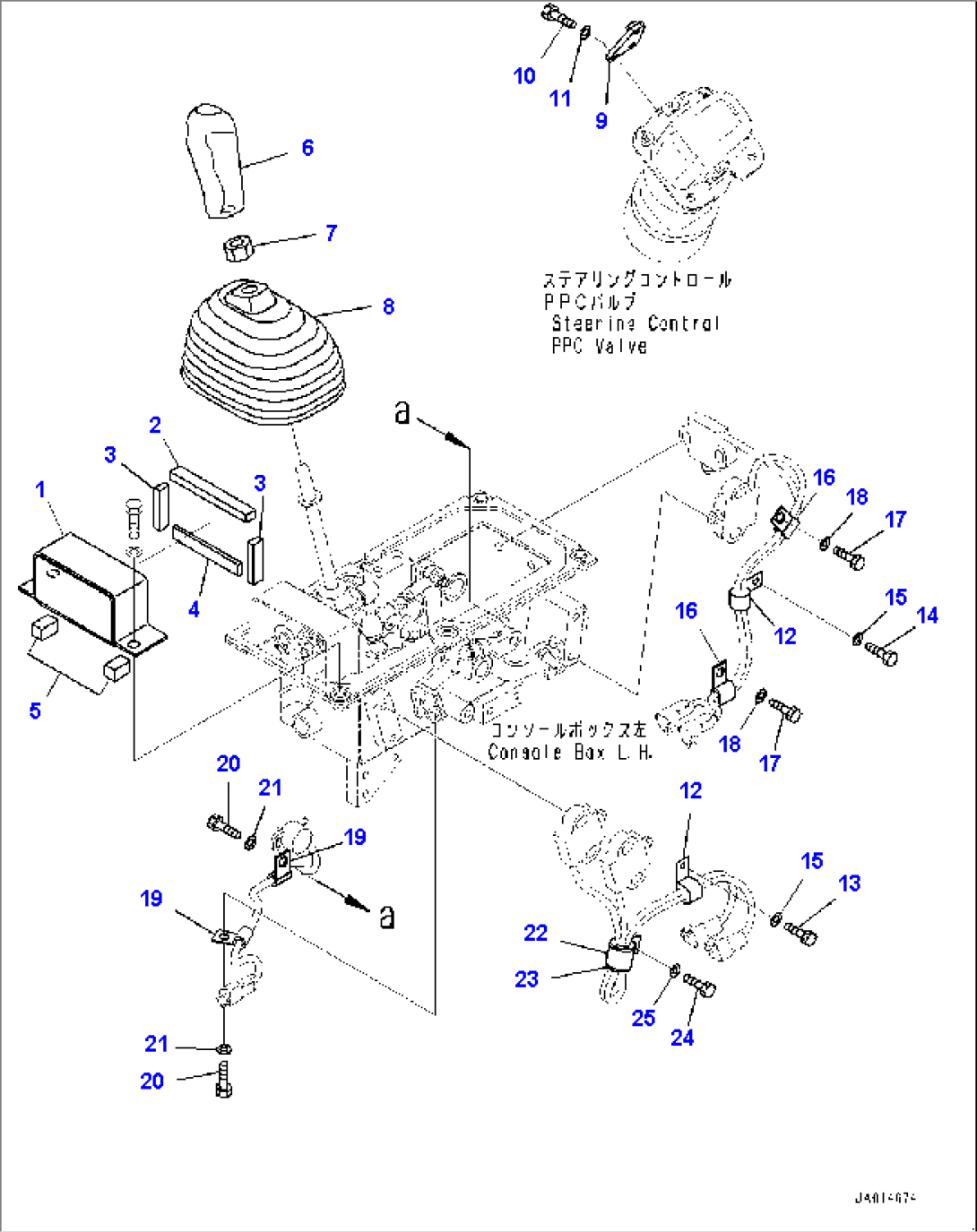 Floor Frame, Control Box, L.H. Mounting (#10001-)