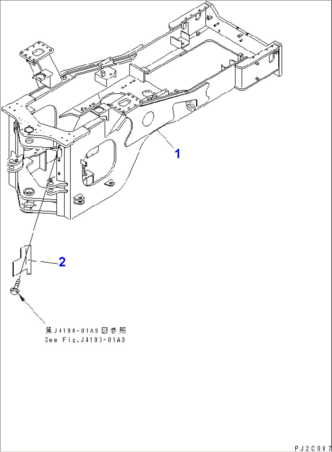REAR FRAME (WITH LOG GRAPPLE) (FOR EC)