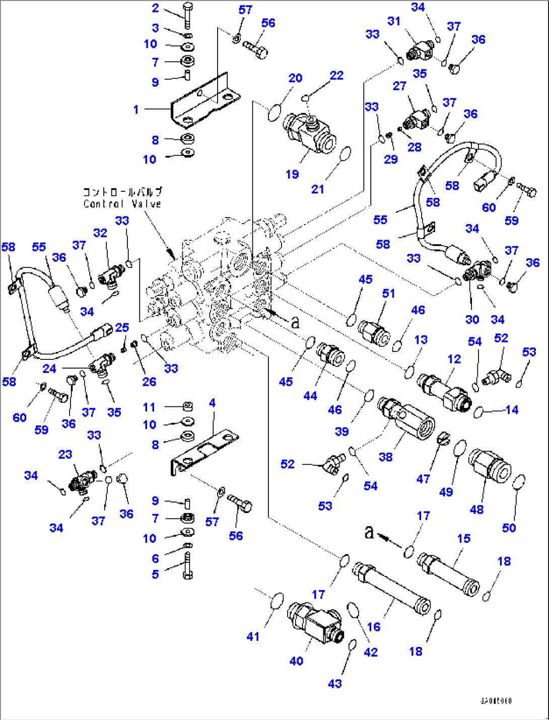 Hydraulic Control Valve, Control Valve Related Parts (#80001-)