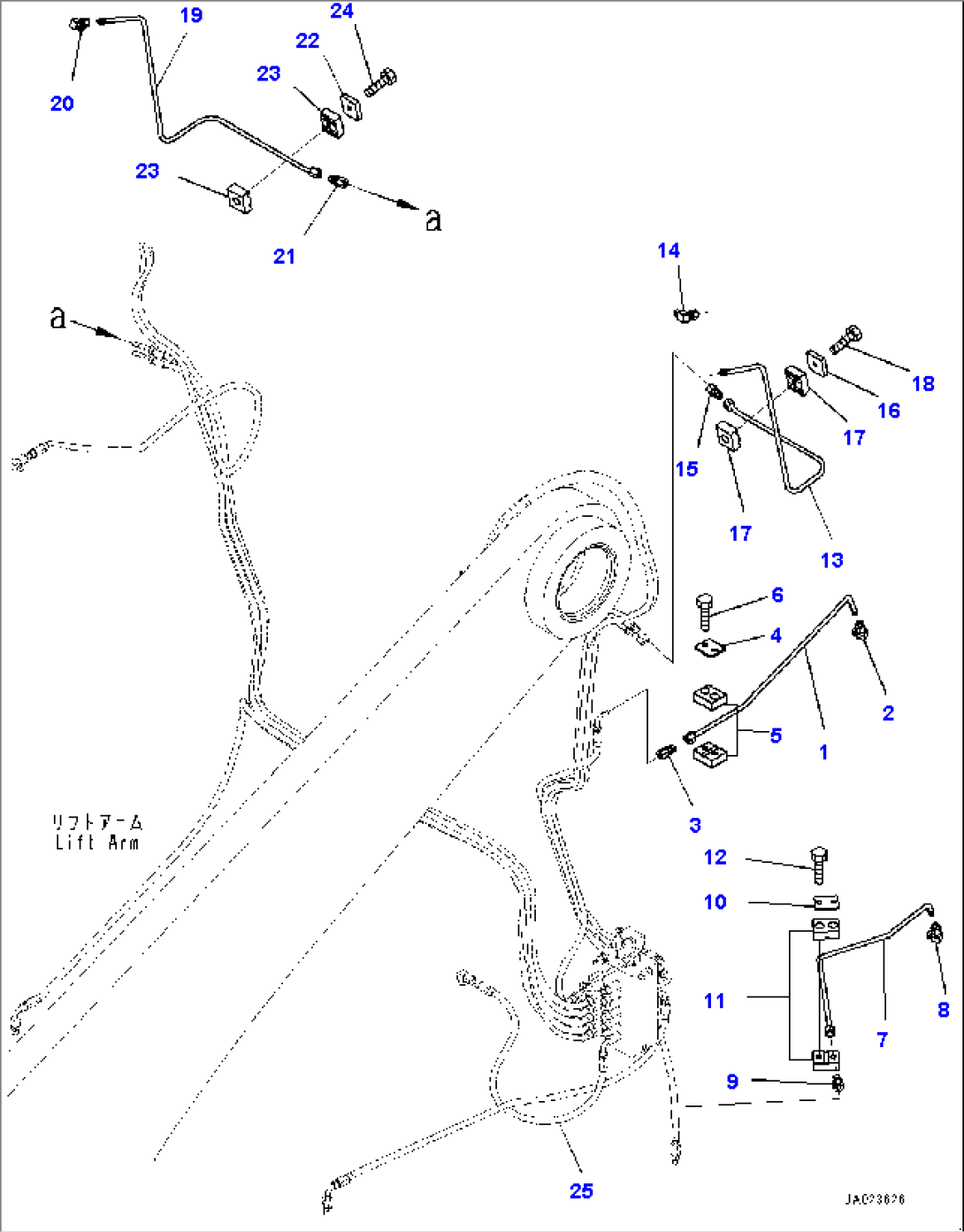 Auto-greasing System, Front Frame Side (1/2) (#90462-)