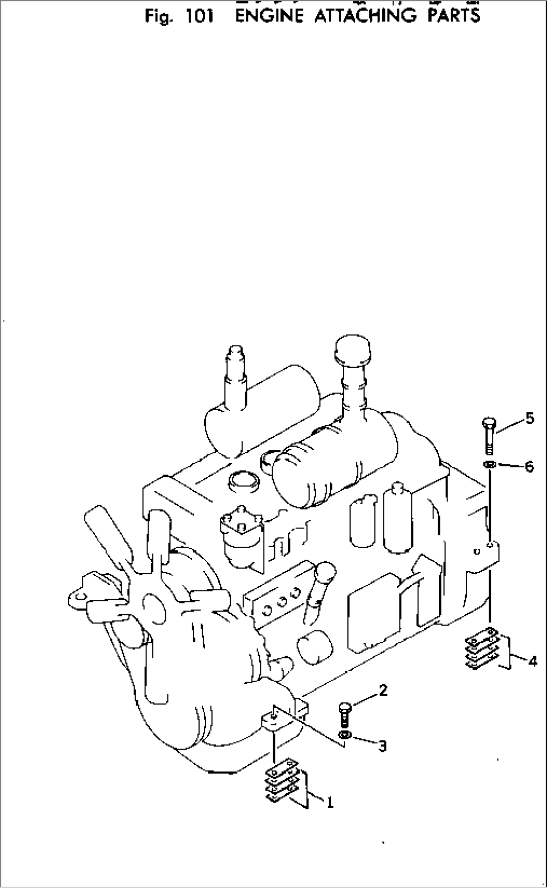 ENGINE ATTACHING PARTS