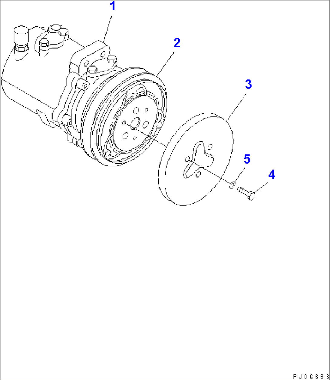 AIR COMRESSOR UNIT (FOR AIR CONDITIONER)(#10164-)