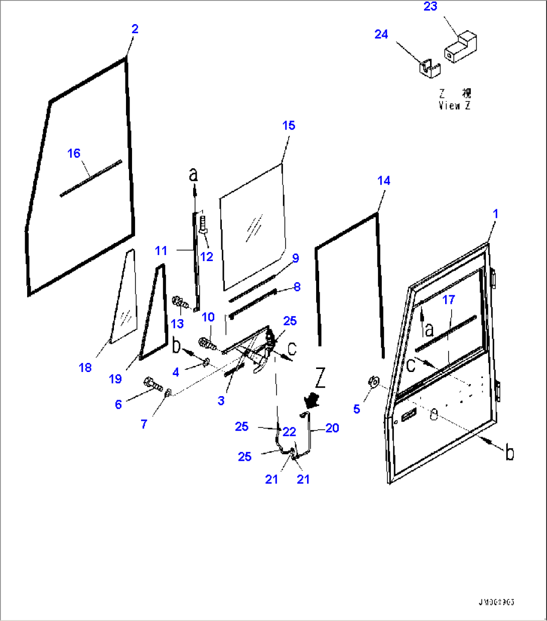 Cab, Door, L.H. (#2848-)