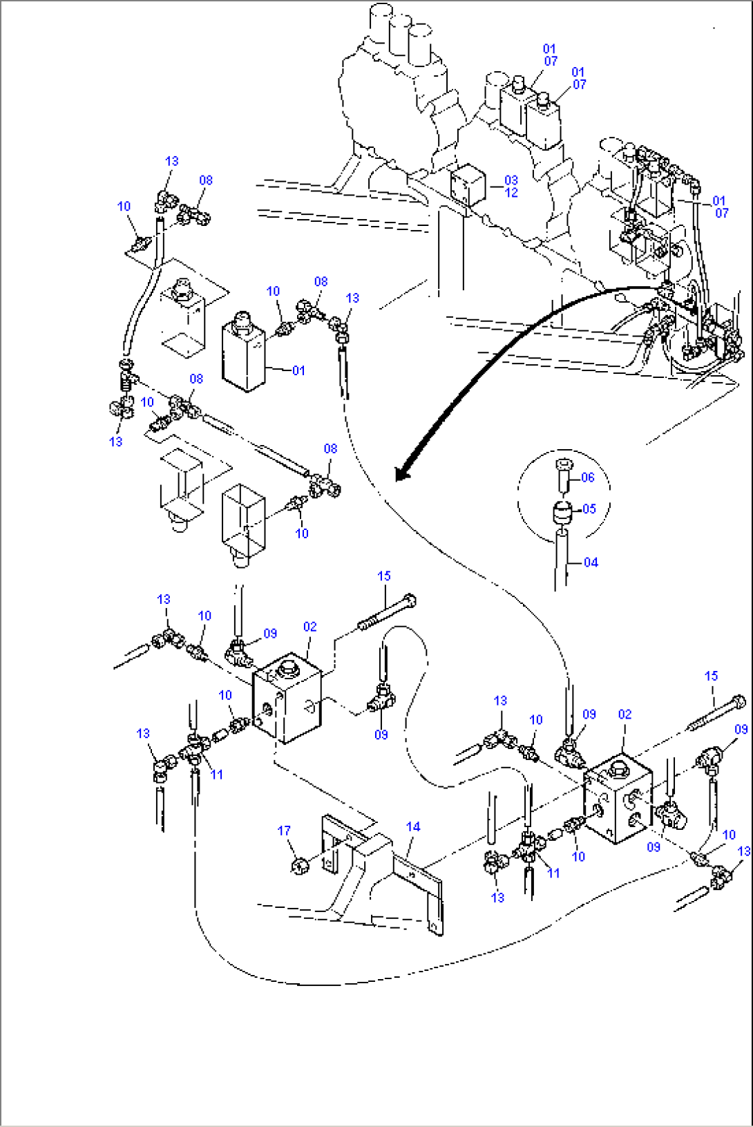 Add. Parts, Backhoe