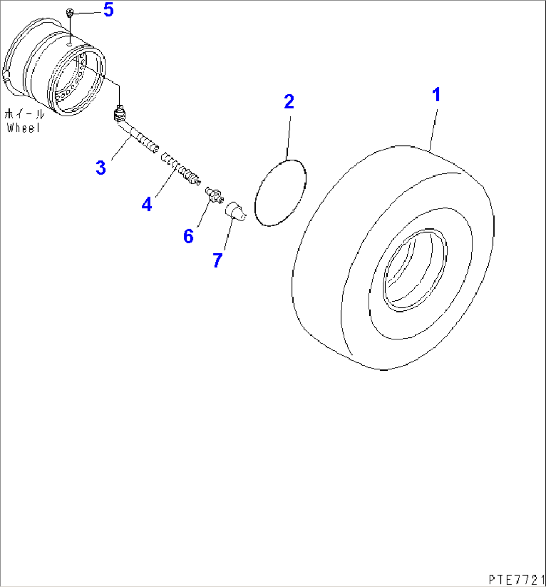 TIRE (26.5-R25 L4 TUBELESS TIRE)(#85001-)