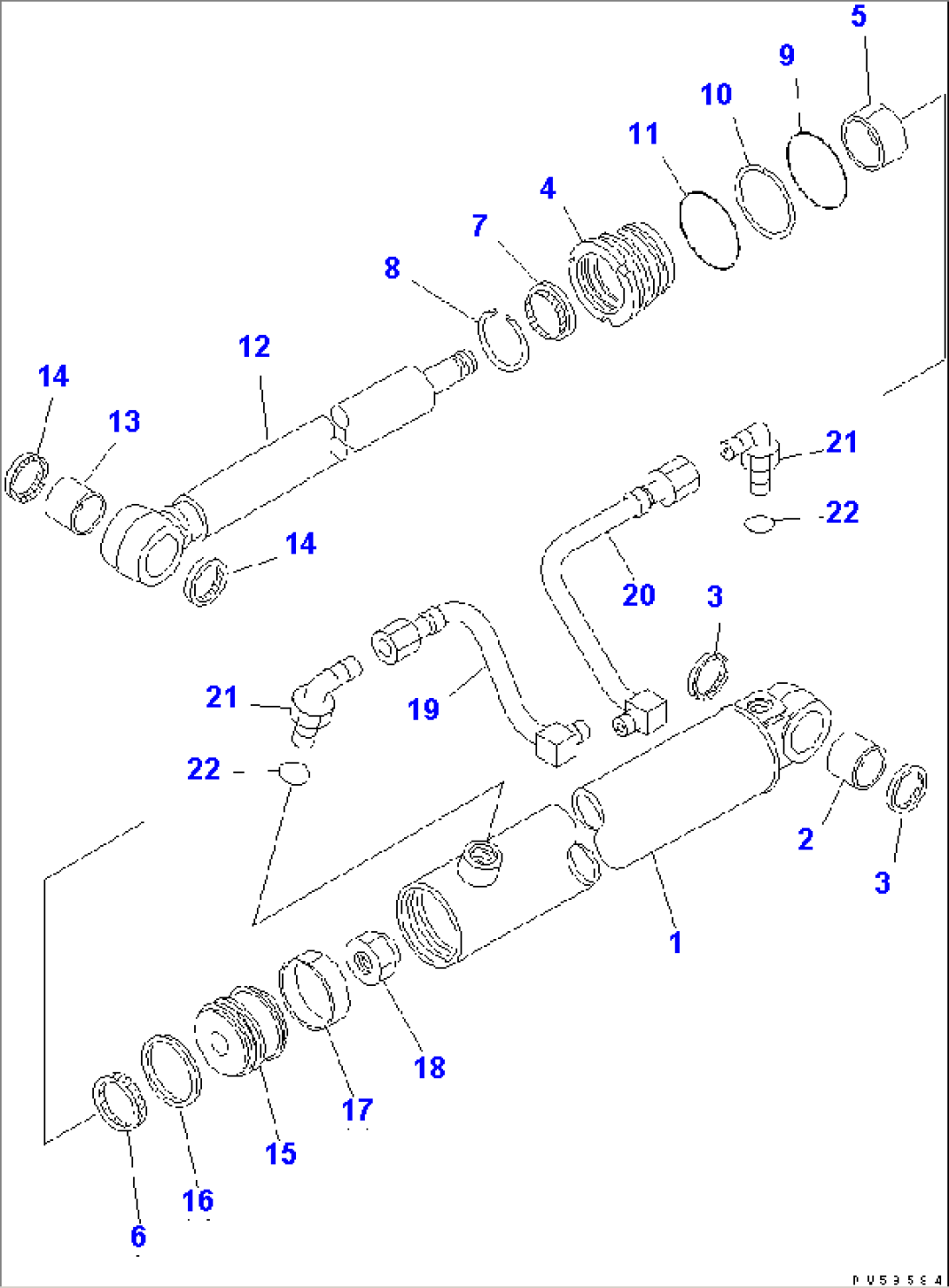 BLADE SIDE SHIFT CYLINDER(#11035-)