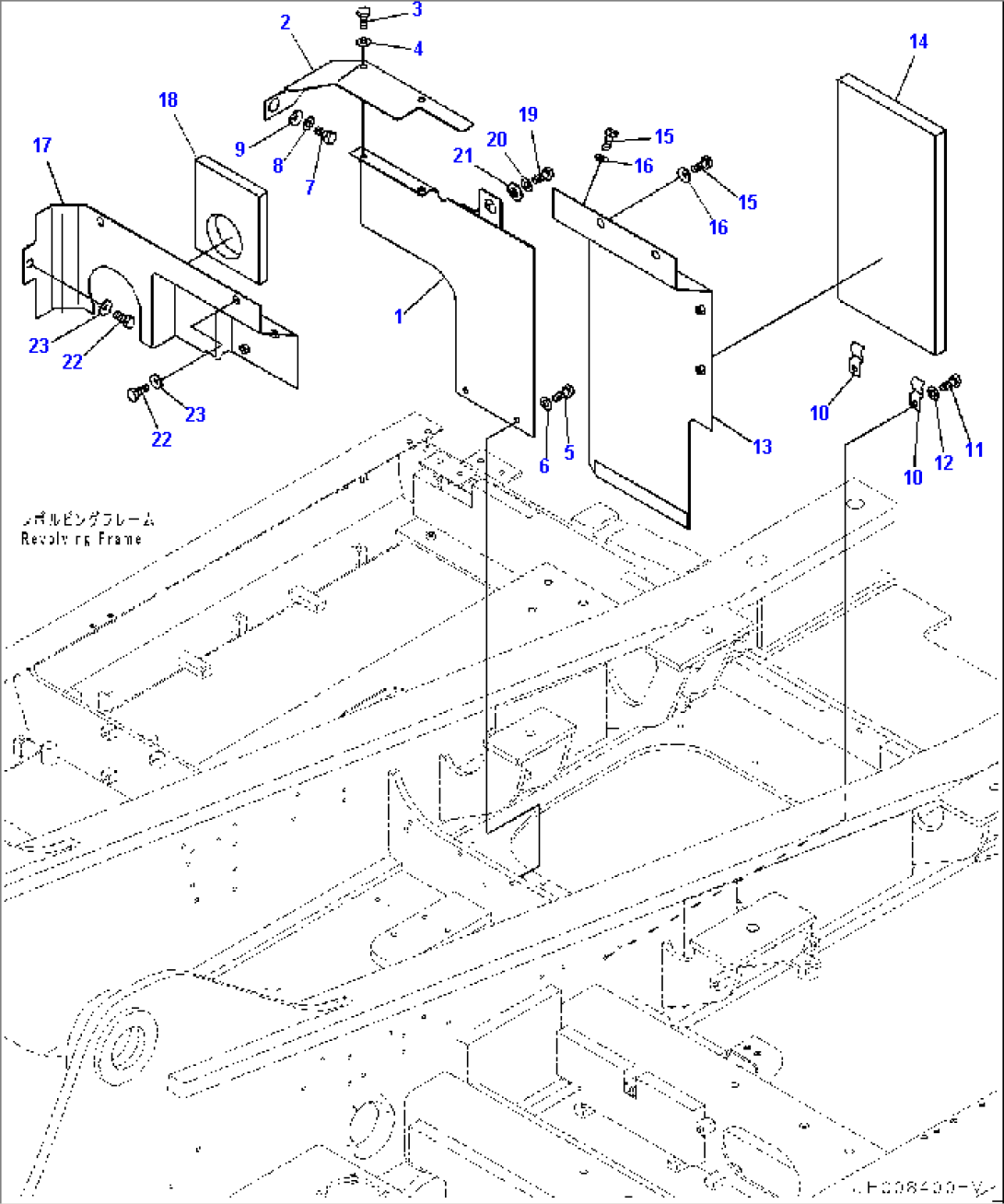 Machine Cab Partition, (1/2) (#80001-)