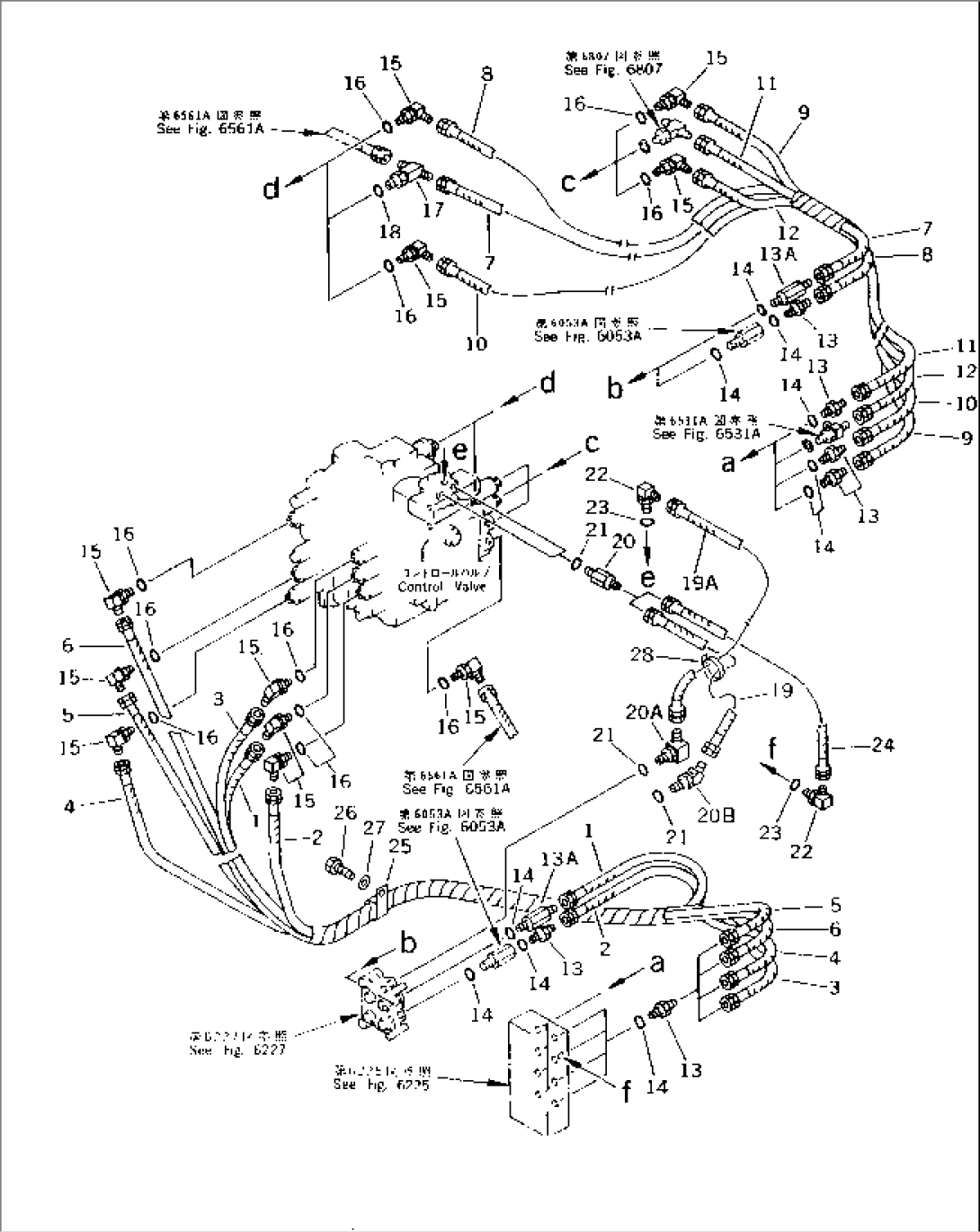 P.P.C. VALVE PIPING (SHUTTLE VALVE TO/FROM CONTROL VALVE)(#K20572-)