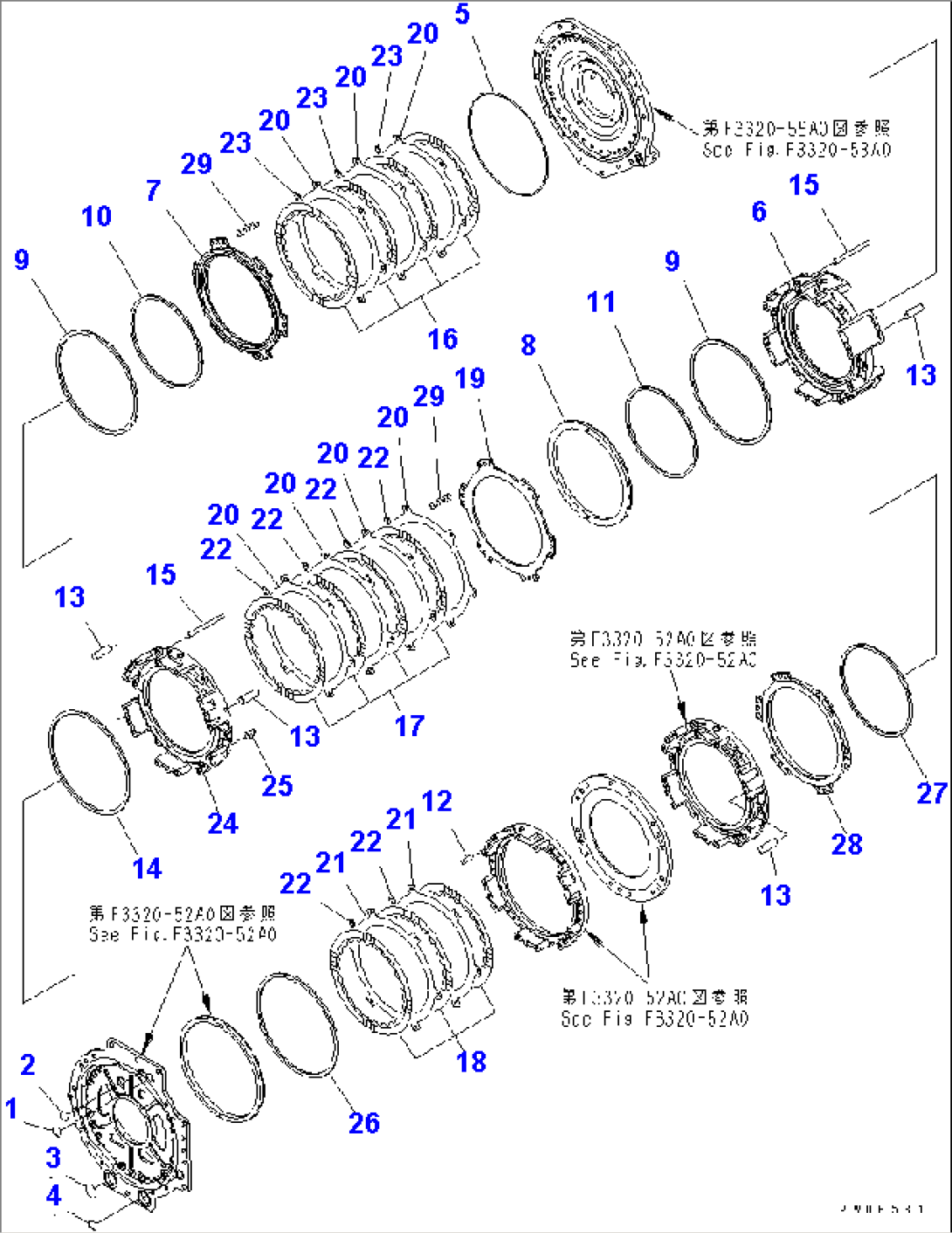TRANSMISSION (1/8) (1ST¤ 2ND AND REVERSE HOUSING)