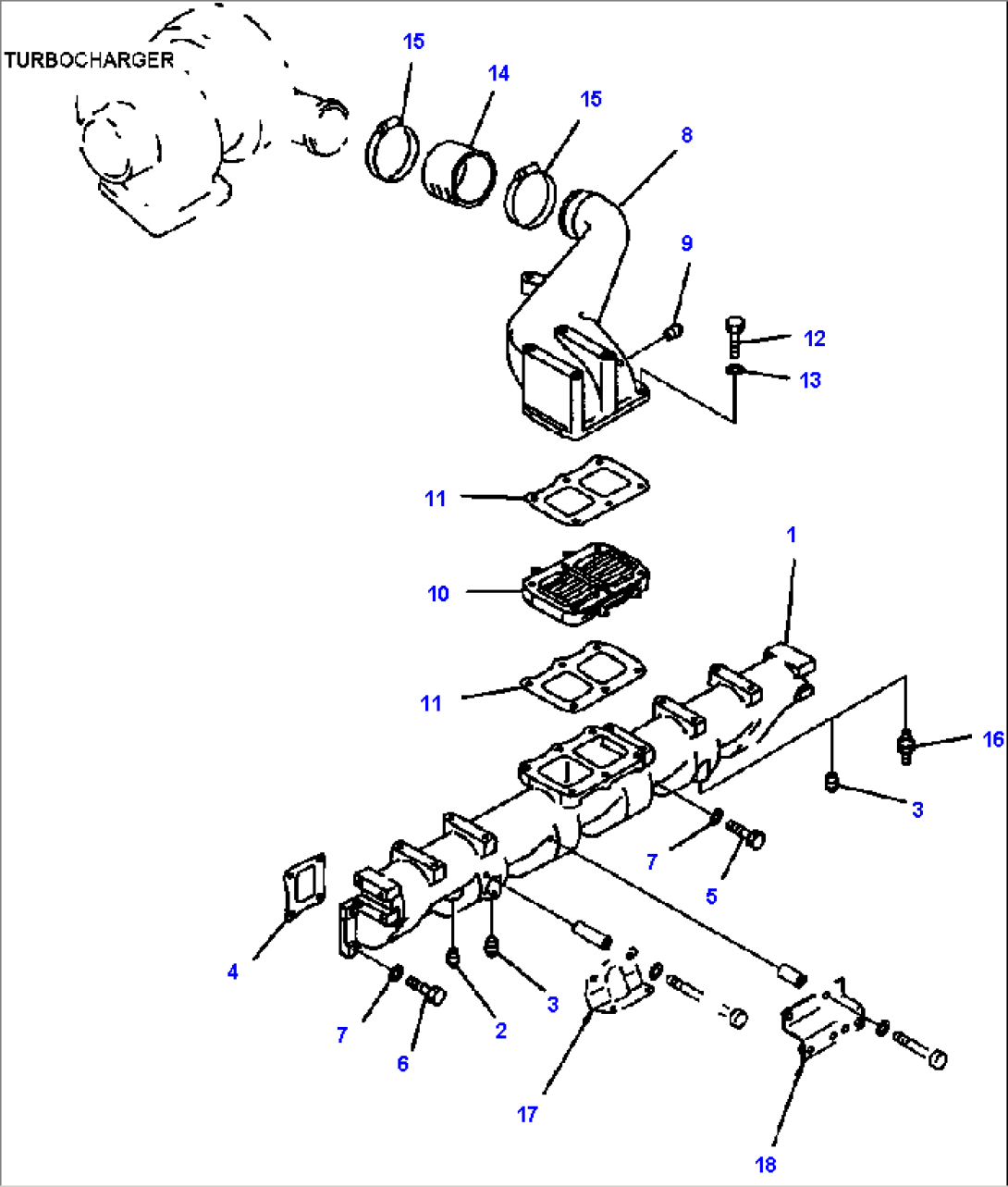 FIG. A1310-A3F2 AIR INTAKE MANIFOLD