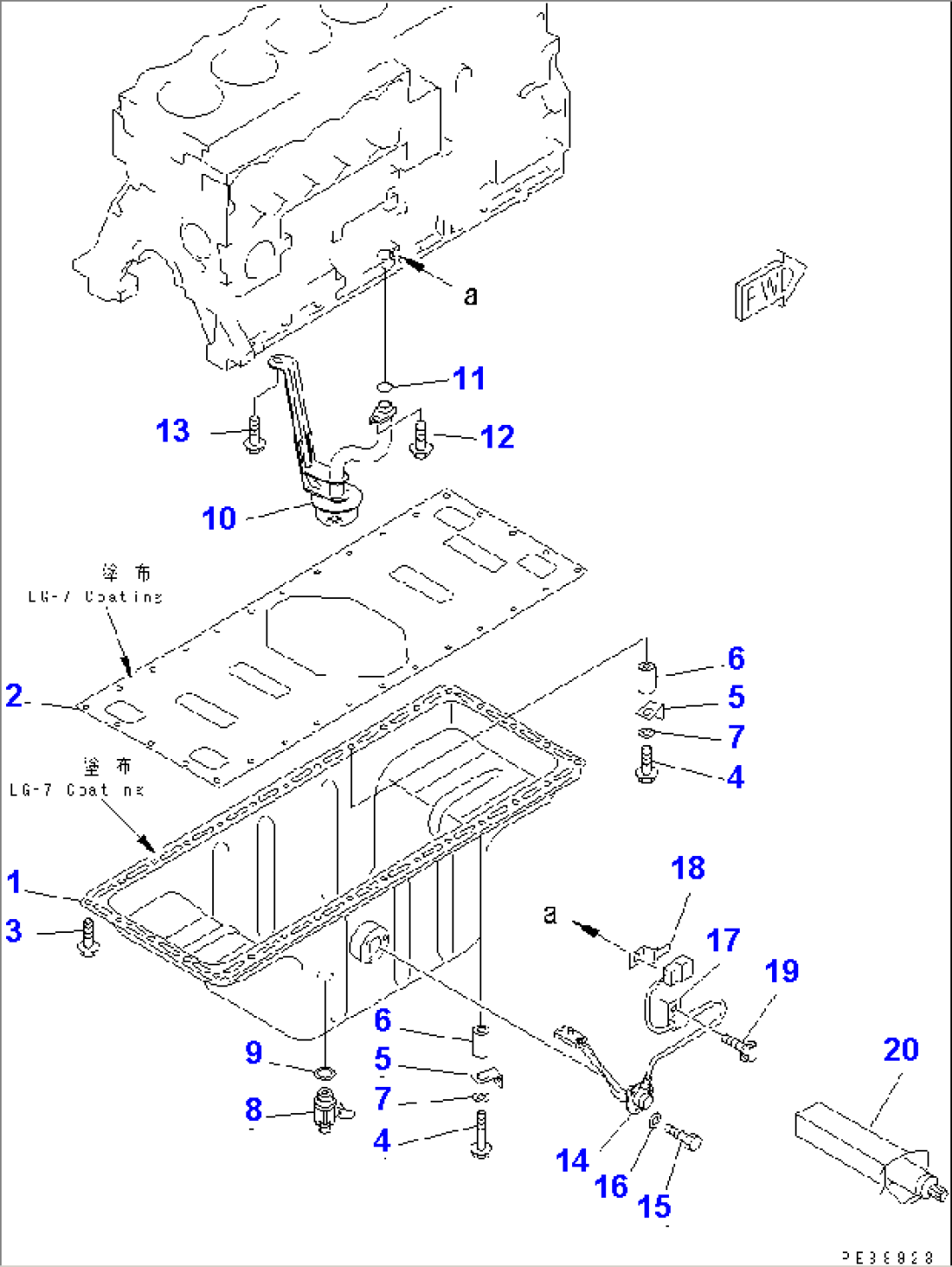 OIL PAN AND SUCTION TUBE
