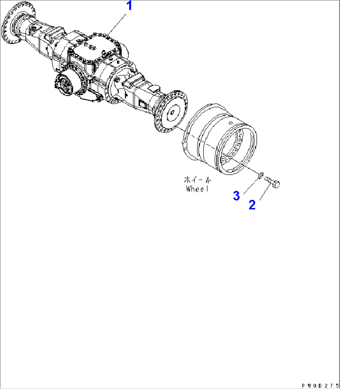 REAR AXLE MOUNTING(#85001-)