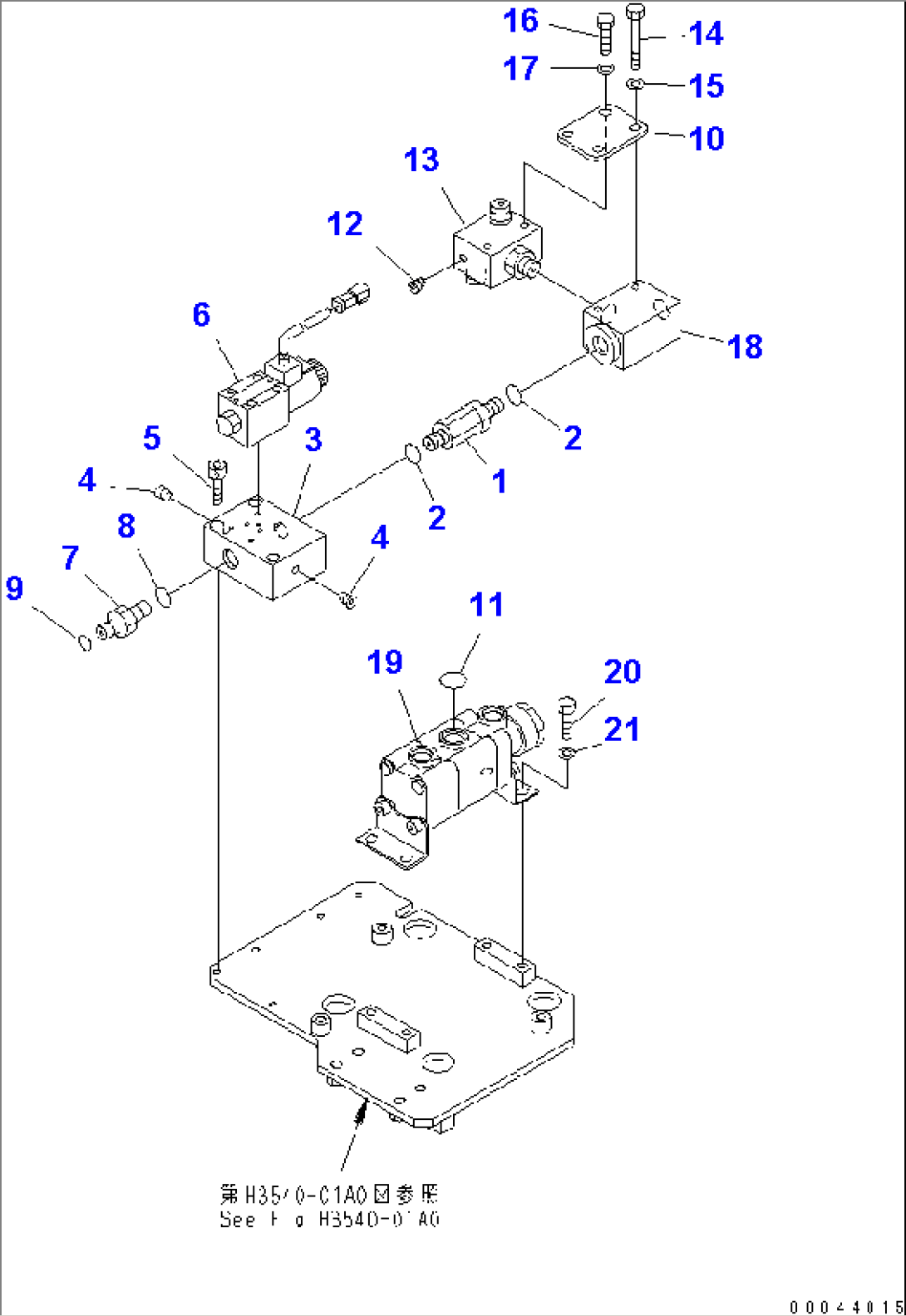 BRAKE PIPING (BLOCK TO FRONT BRAKE SHUTTLE VALVE) (2/2)(#15001-15024)