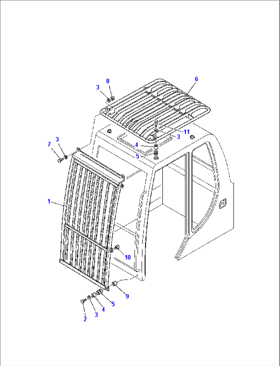 TOP AND FRONT GUARD (CAB)