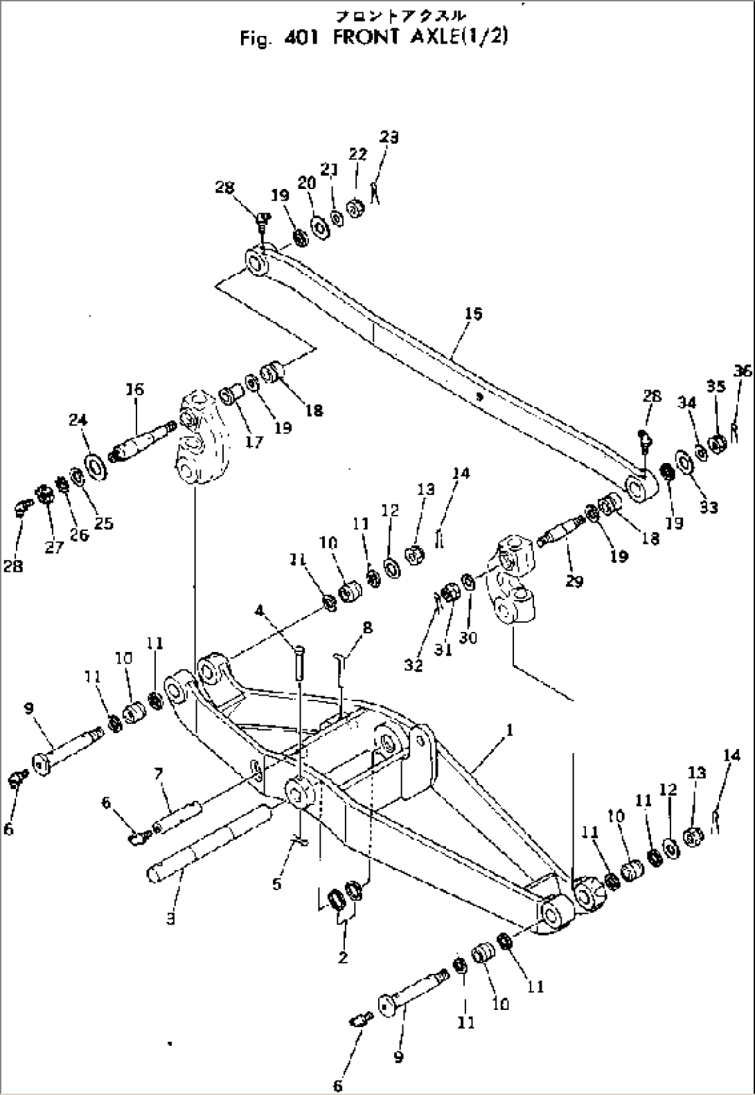 FRONT AXLE (1/2)