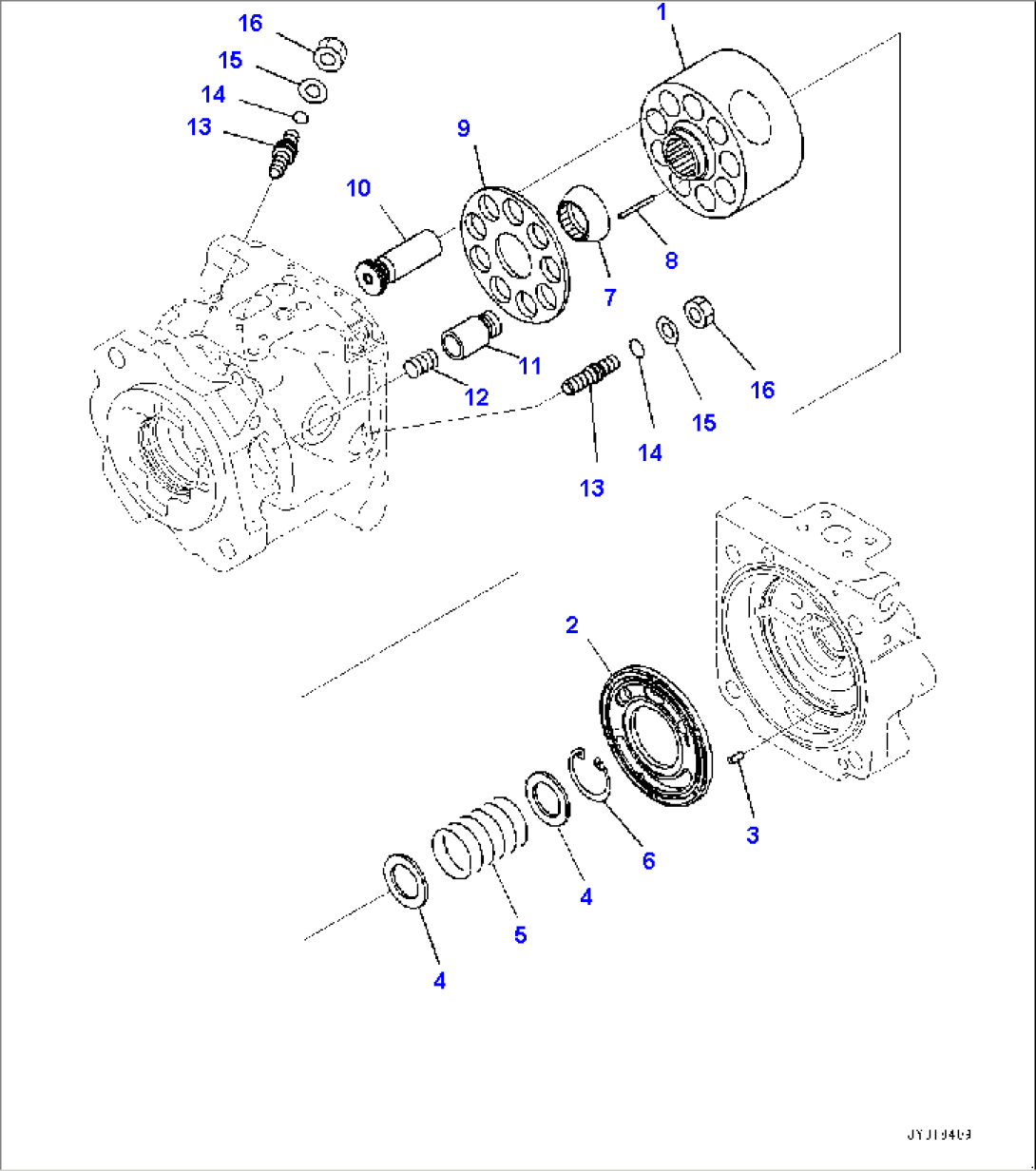 Hydraulic Pump, Work Equipment and Fan Pump (2/4) (#30001-)
