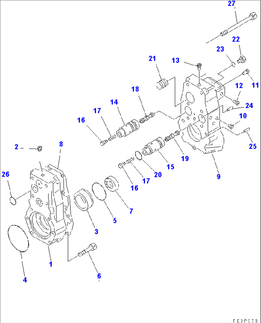 FUEL INJECTION PUMP (GOVERNOR) (L.H.) (1/2) (INNER PARTS)