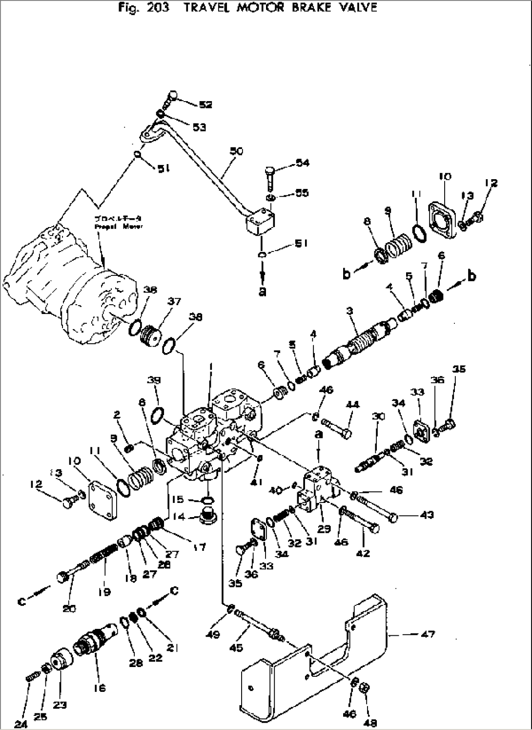 TRABEL MOTOR BRAKE VALVE(#10O01-)