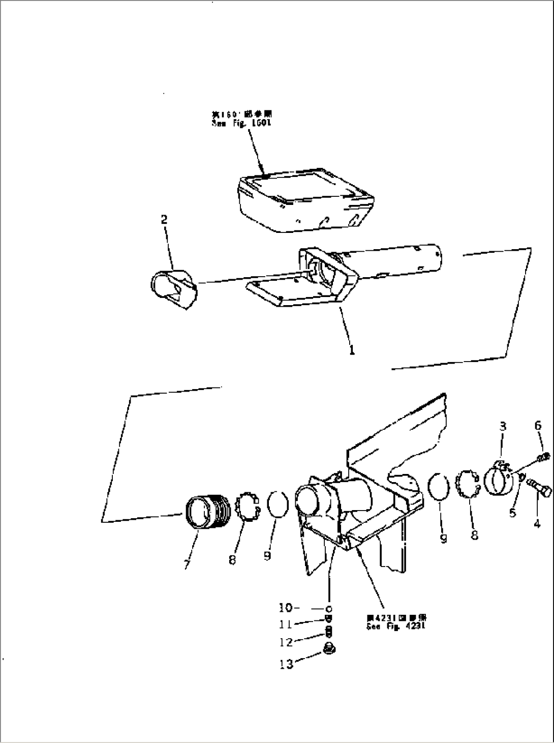 MONITOR PANEL BRACKET (FOR LONG LEVER CONTROL)