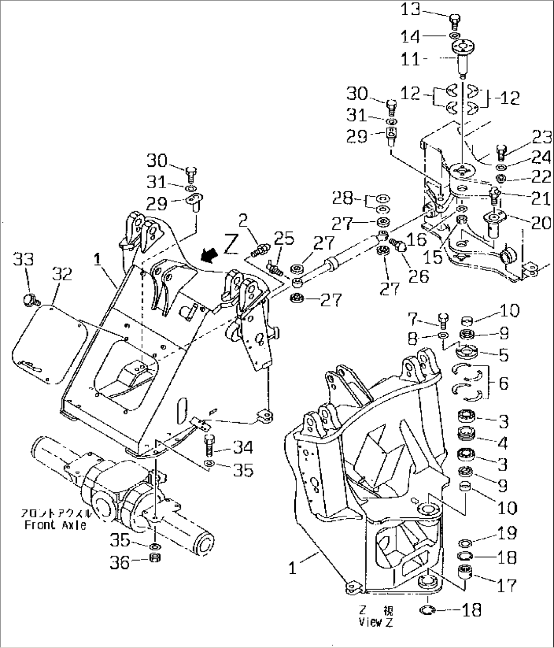 FRONT FRAME(#60001-)