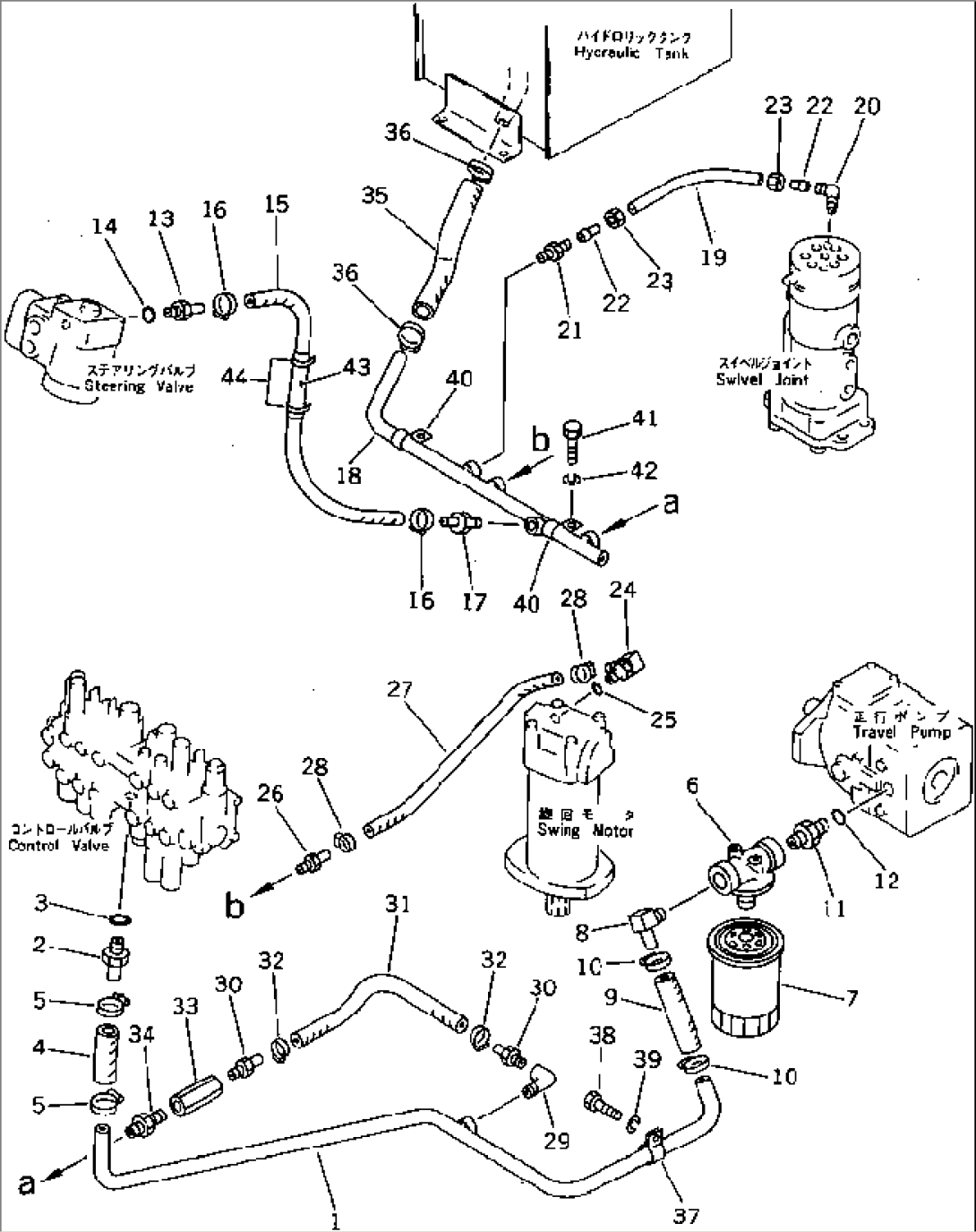 HYDRAULIC PIPING (RETURN LINE)