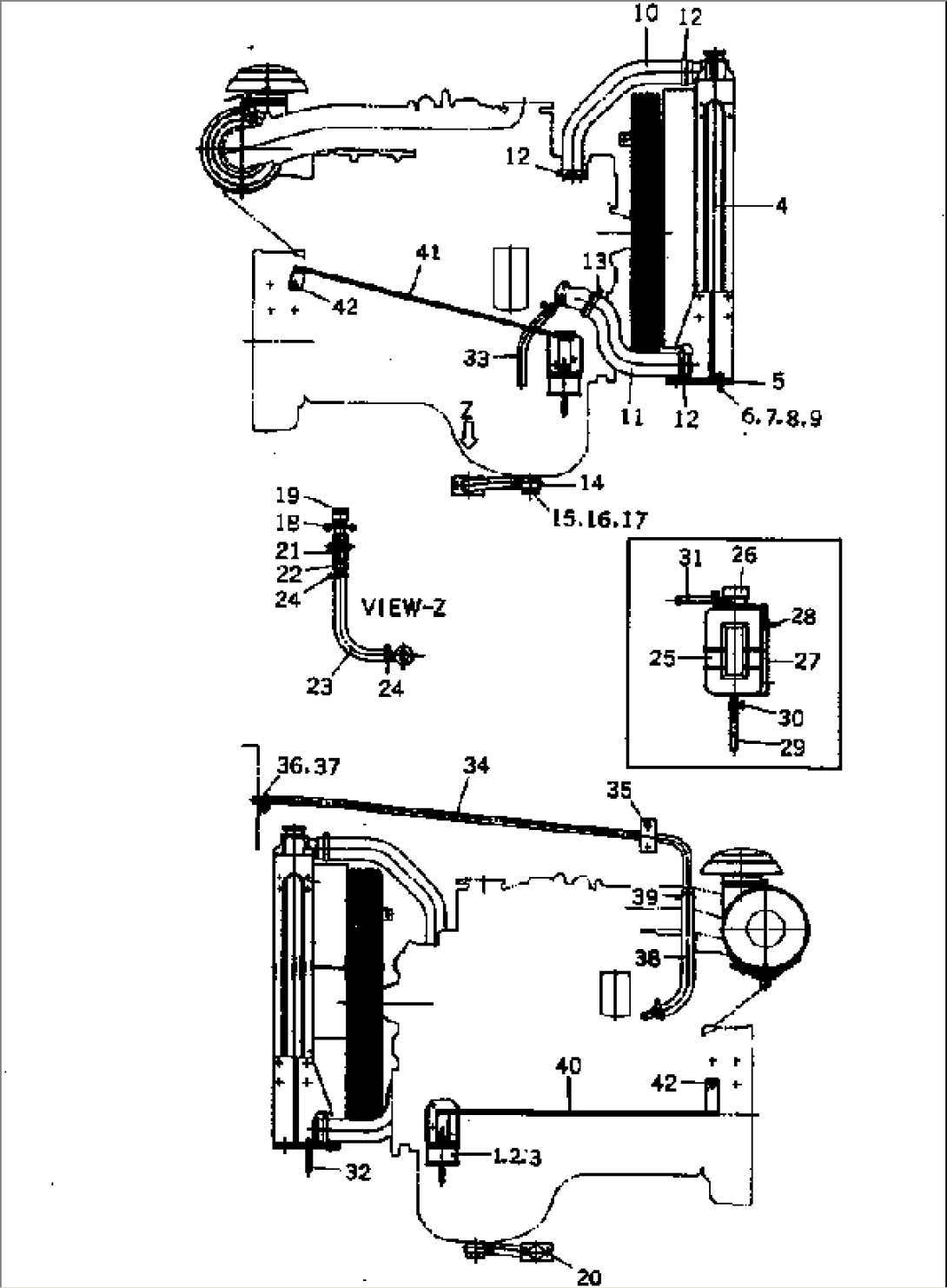 ENGINE AND RADIATOR ASS