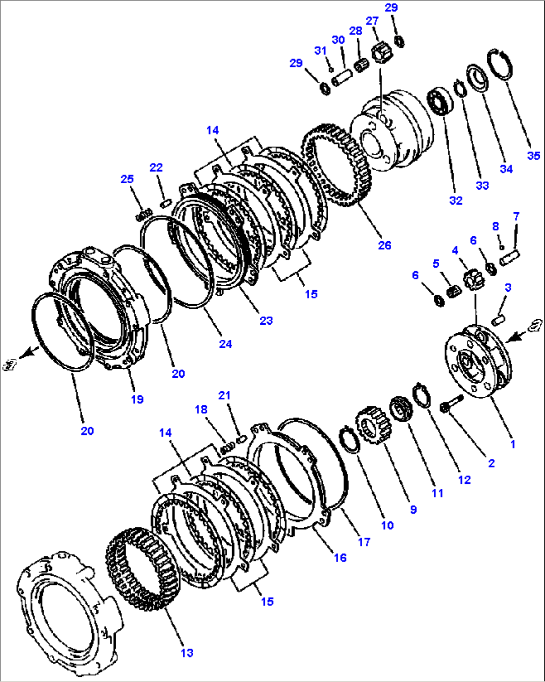 FIG NO. 2512 TRANSMISSION 3rd AND 4th CLUTCH